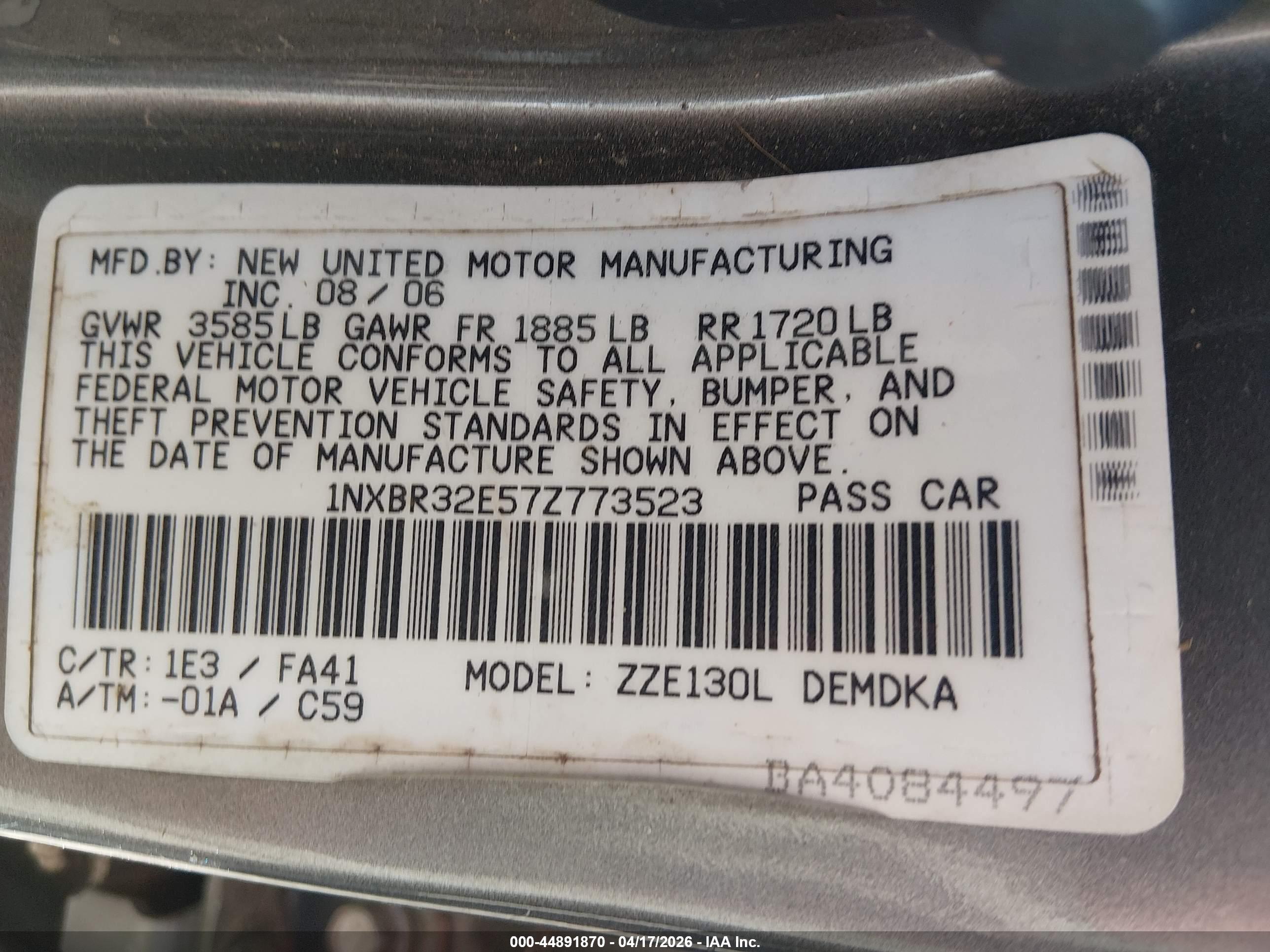TOYOTA COROLLA image 9
