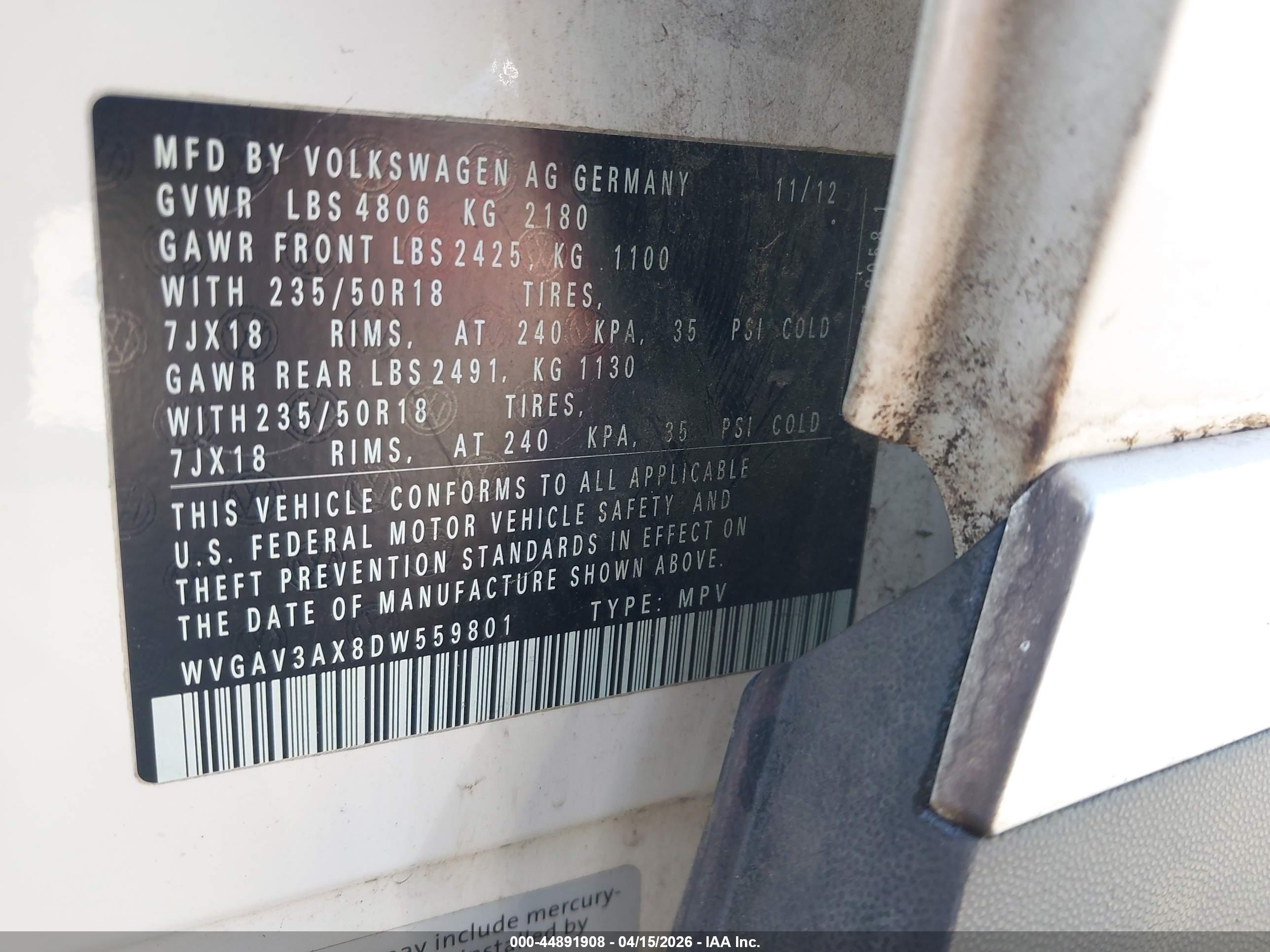 VOLKSWAGEN TIGUAN image 9