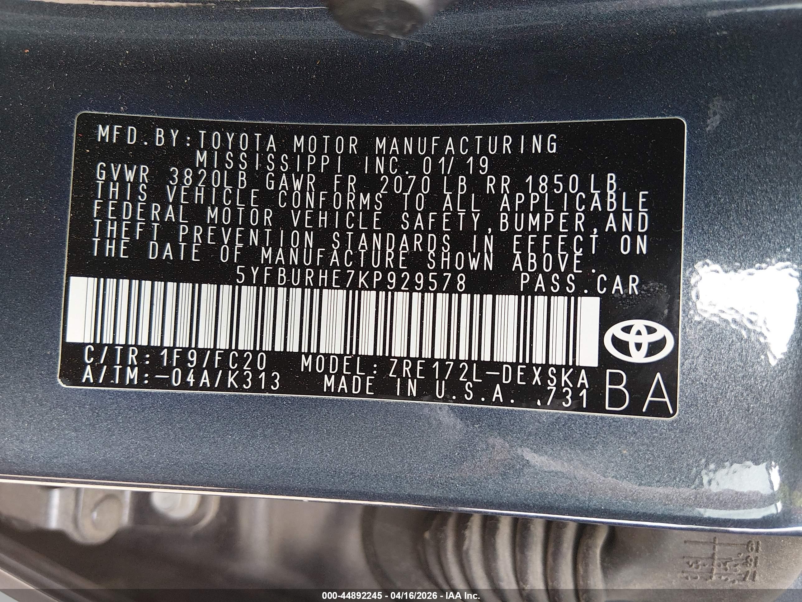 TOYOTA COROLLA image 9