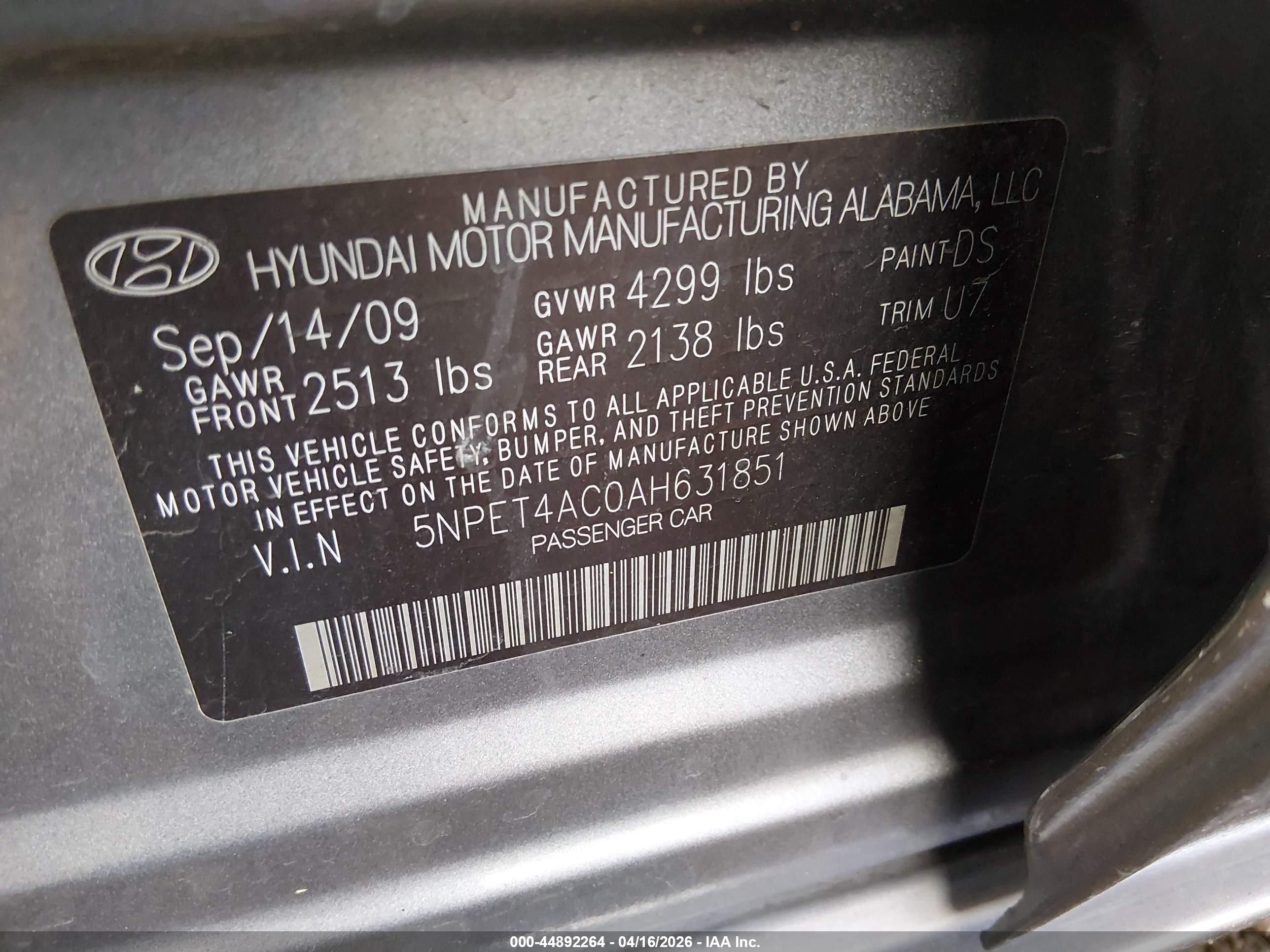 HYUNDAI SONATA image 9