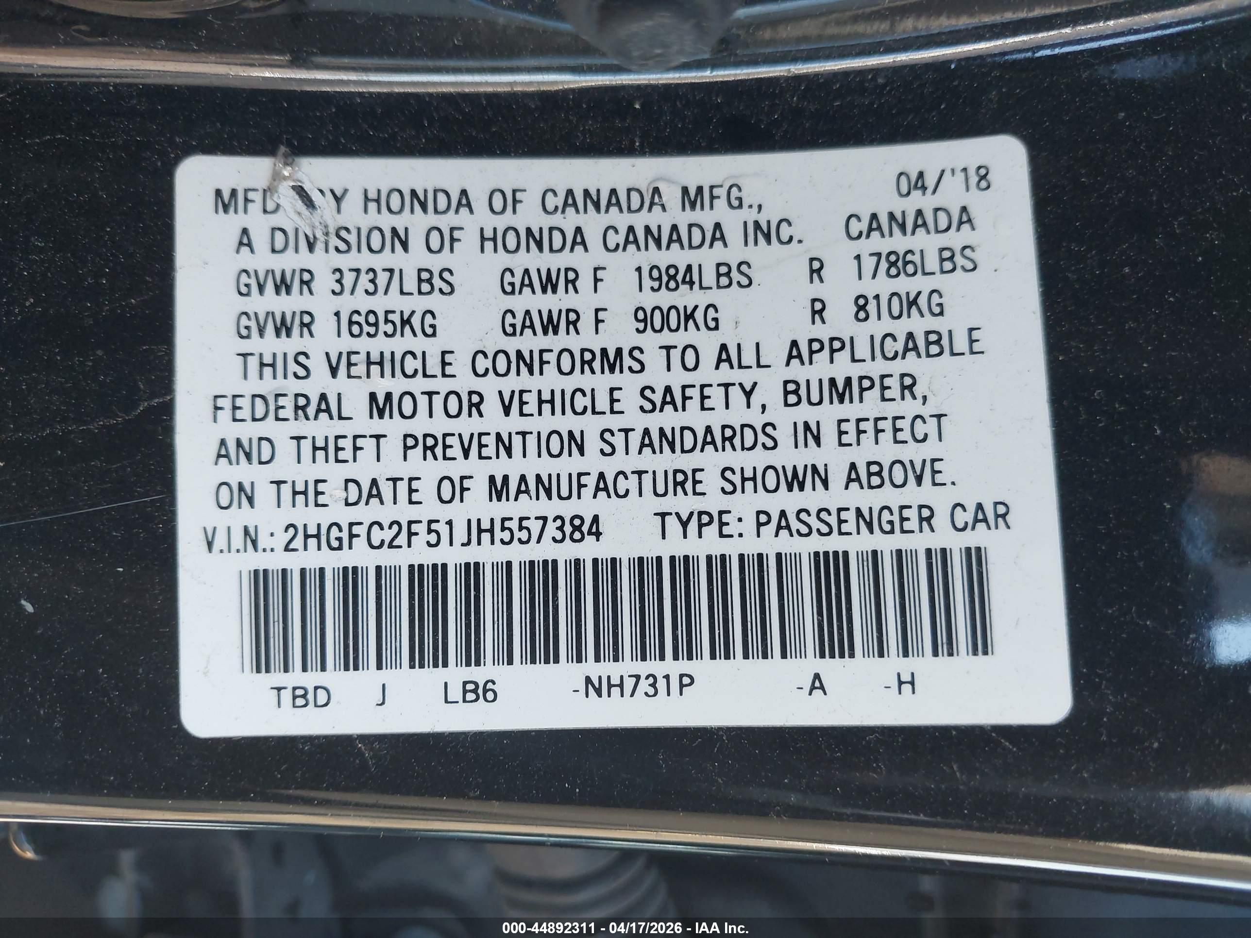 HONDA CIVIC image 9