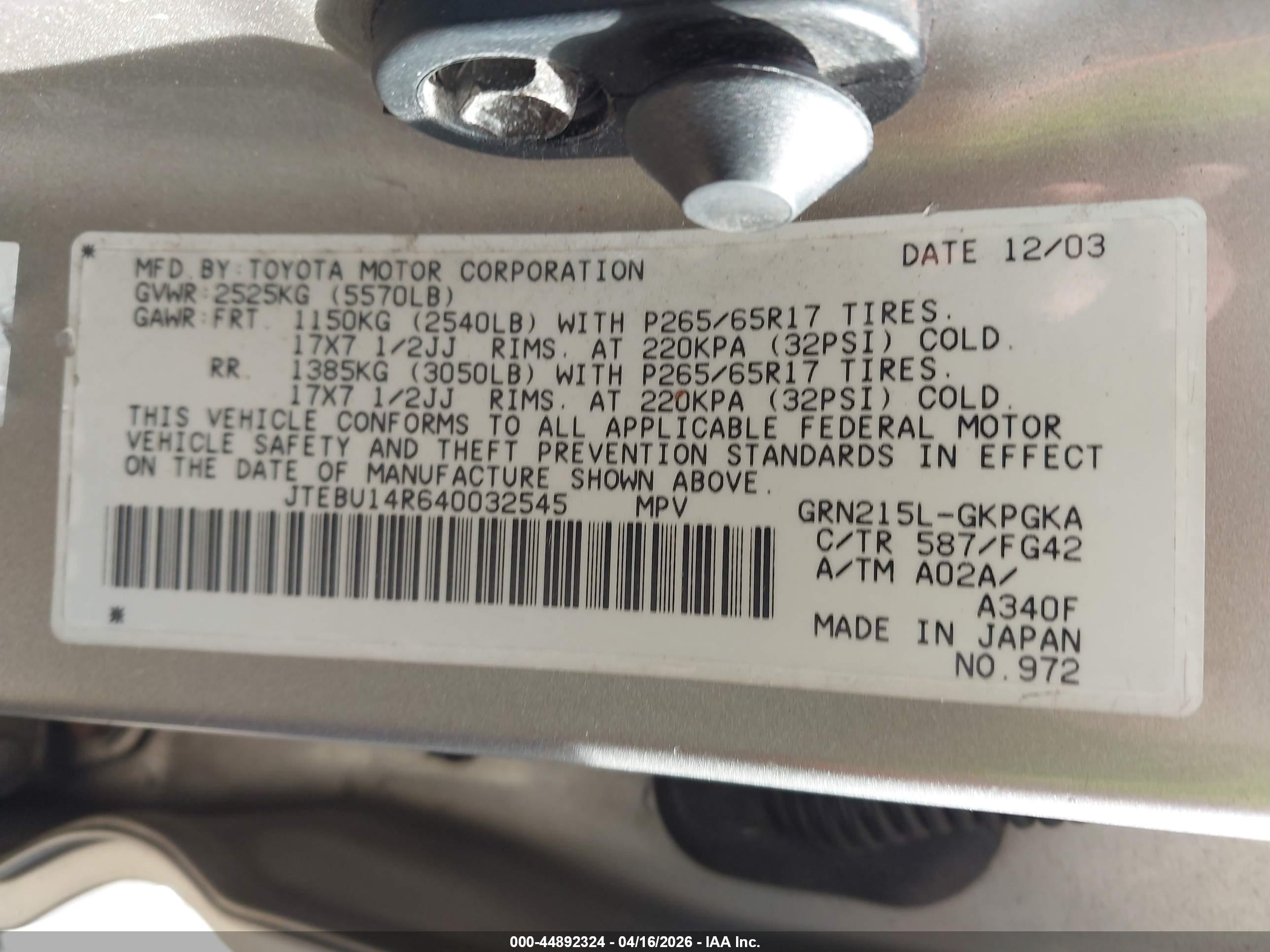 TOYOTA 4RUNNER image 9