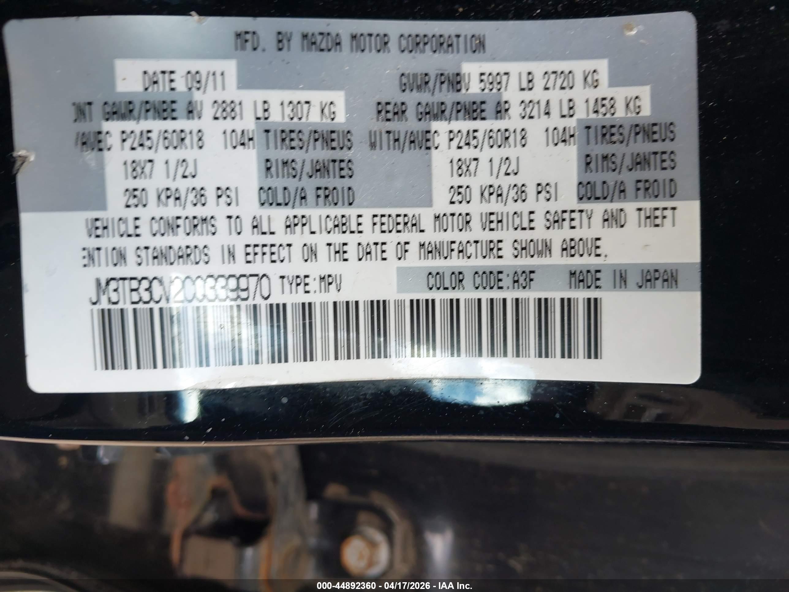 MAZDA CX-9 image 9
