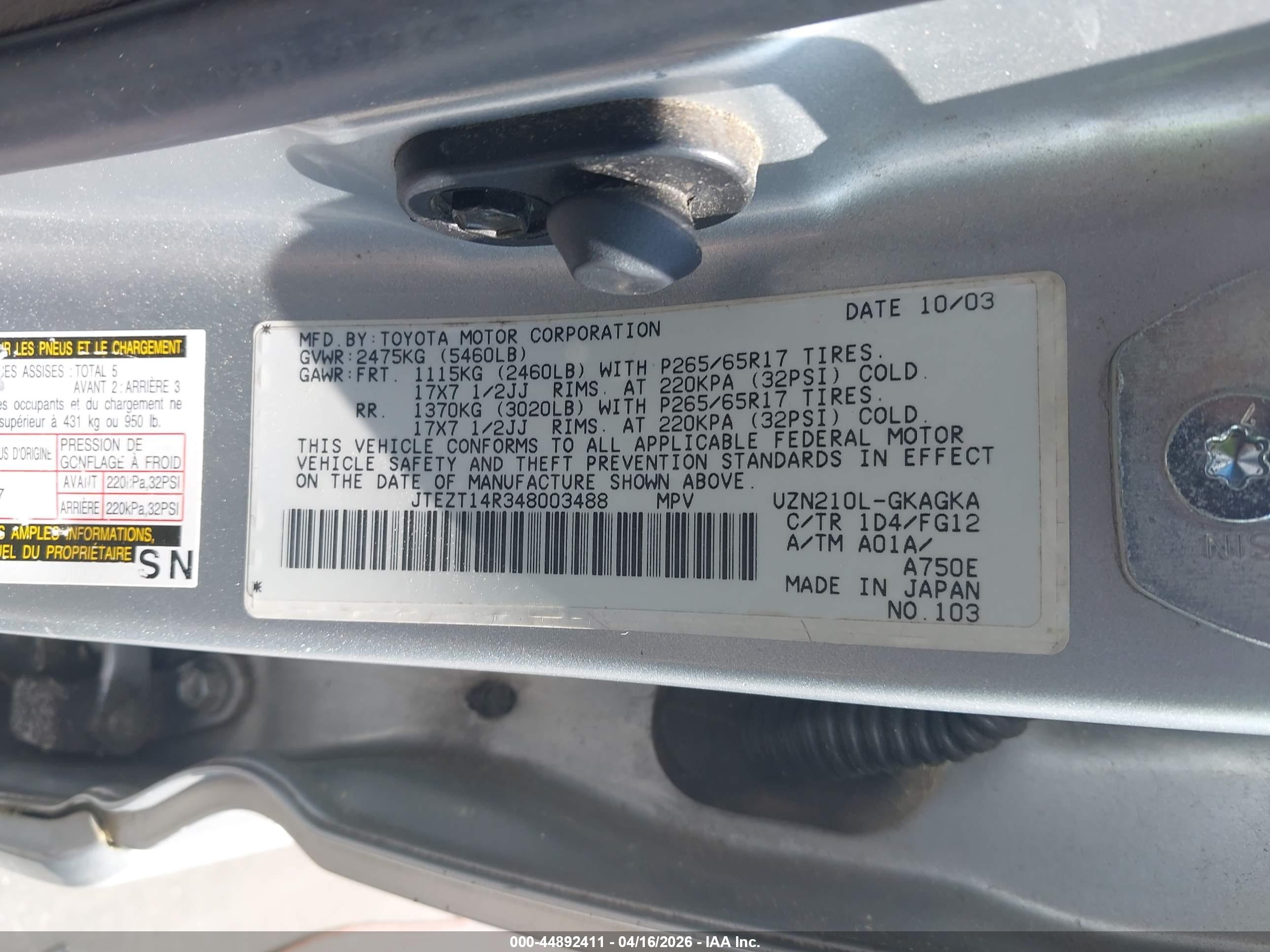 TOYOTA 4RUNNER image 9