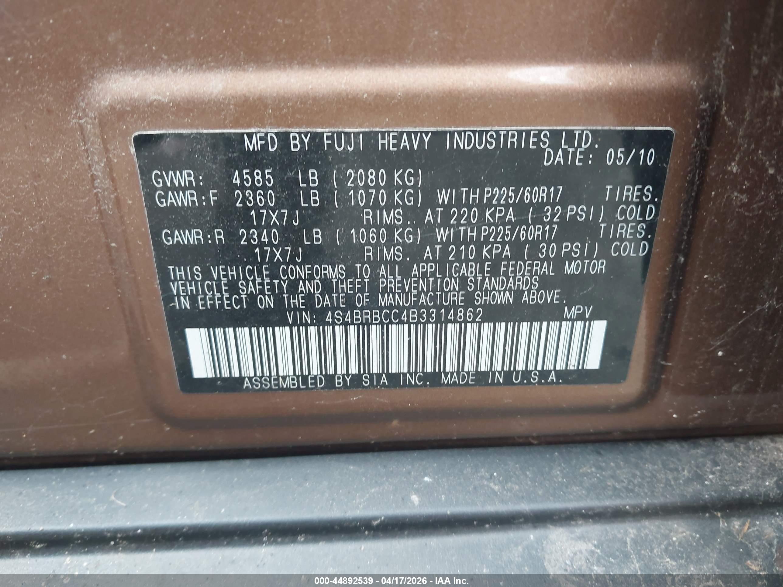 SUBARU OUTBACK image 9
