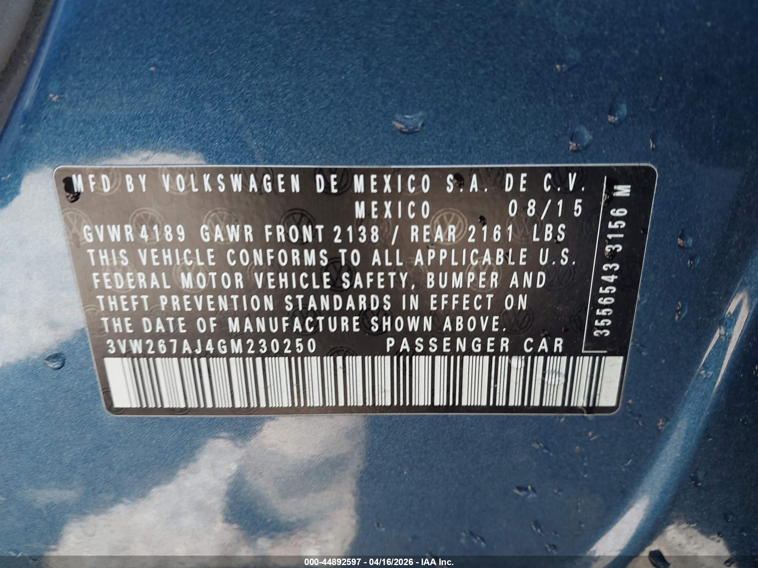 VOLKSWAGEN JETTA image 9