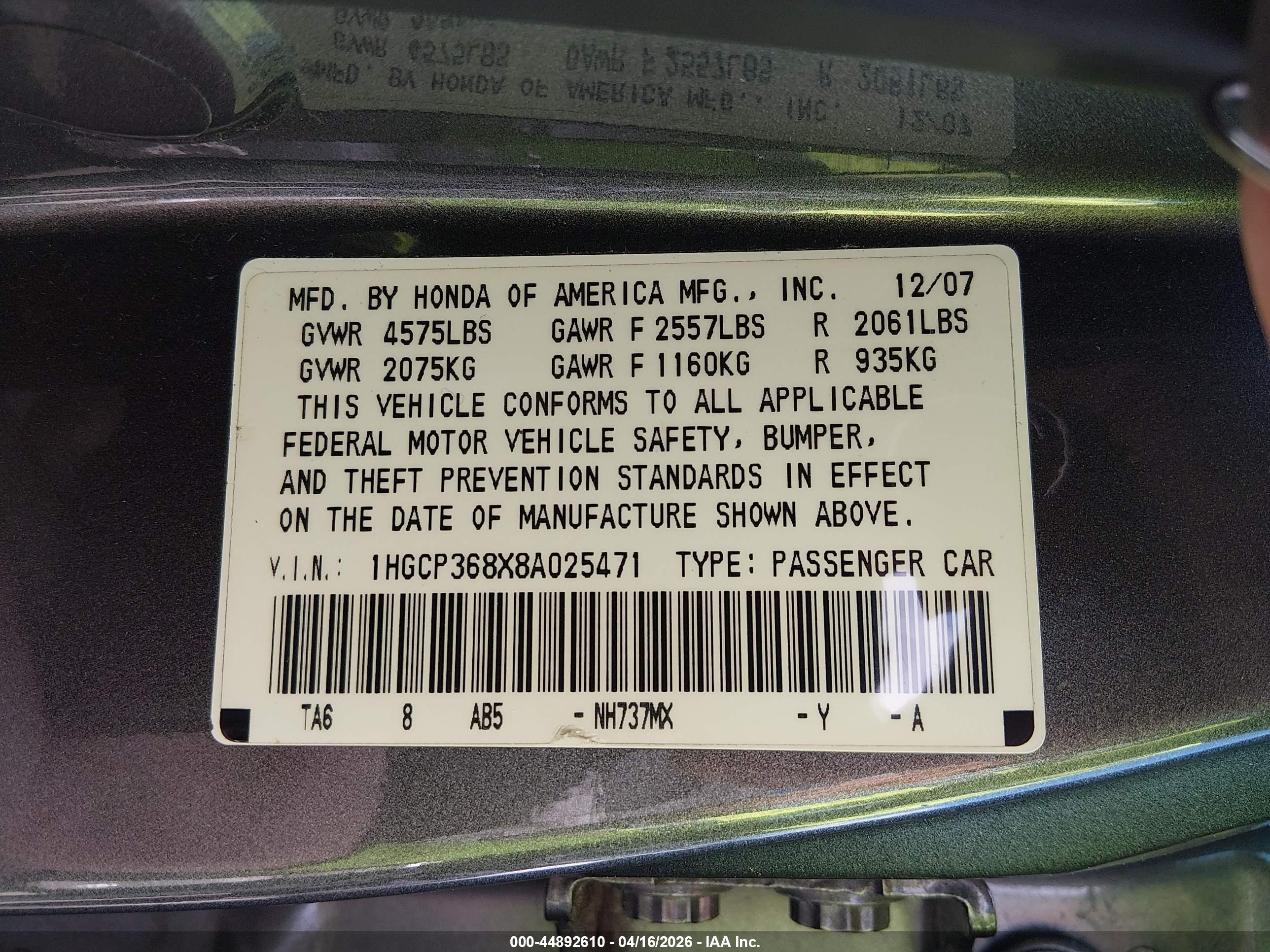 HONDA ACCORD image 9