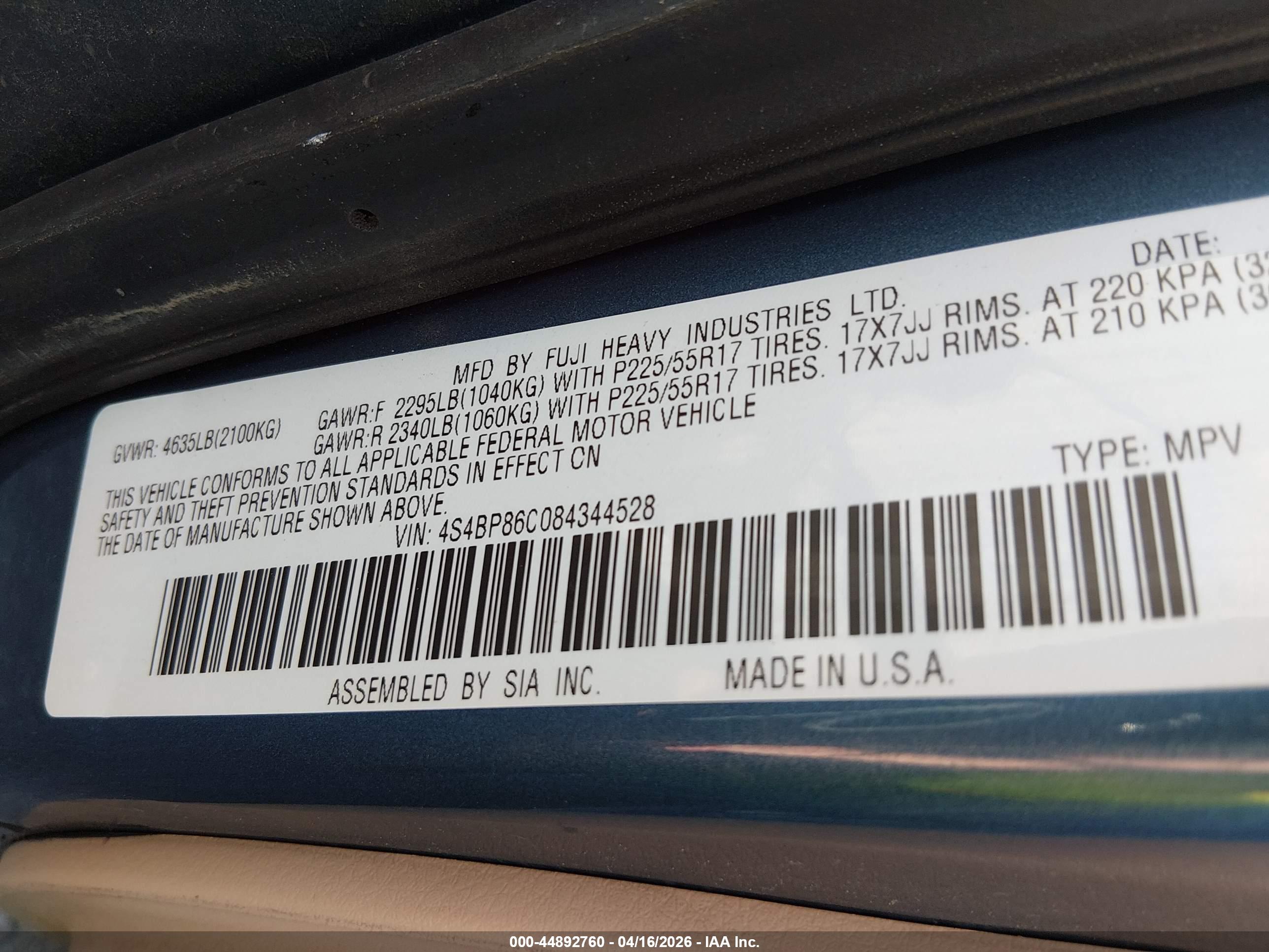 SUBARU OUTBACK image 9