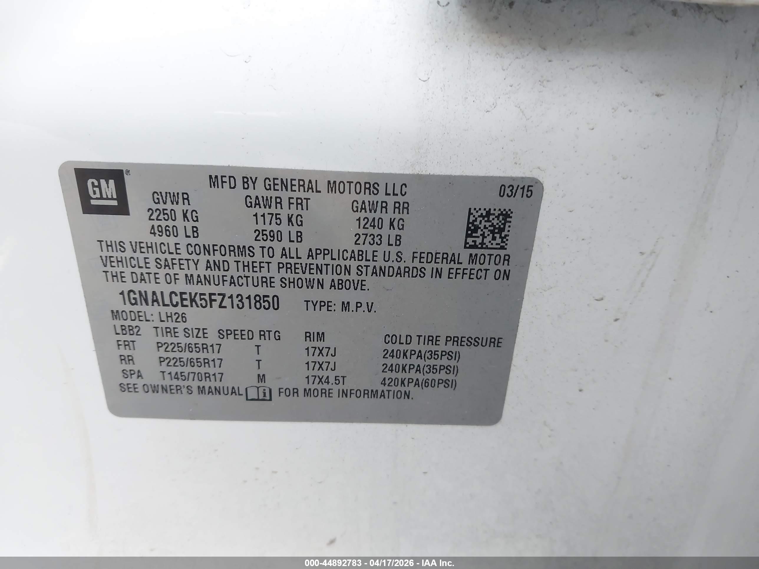 CHEVROLET EQUINOX image 9