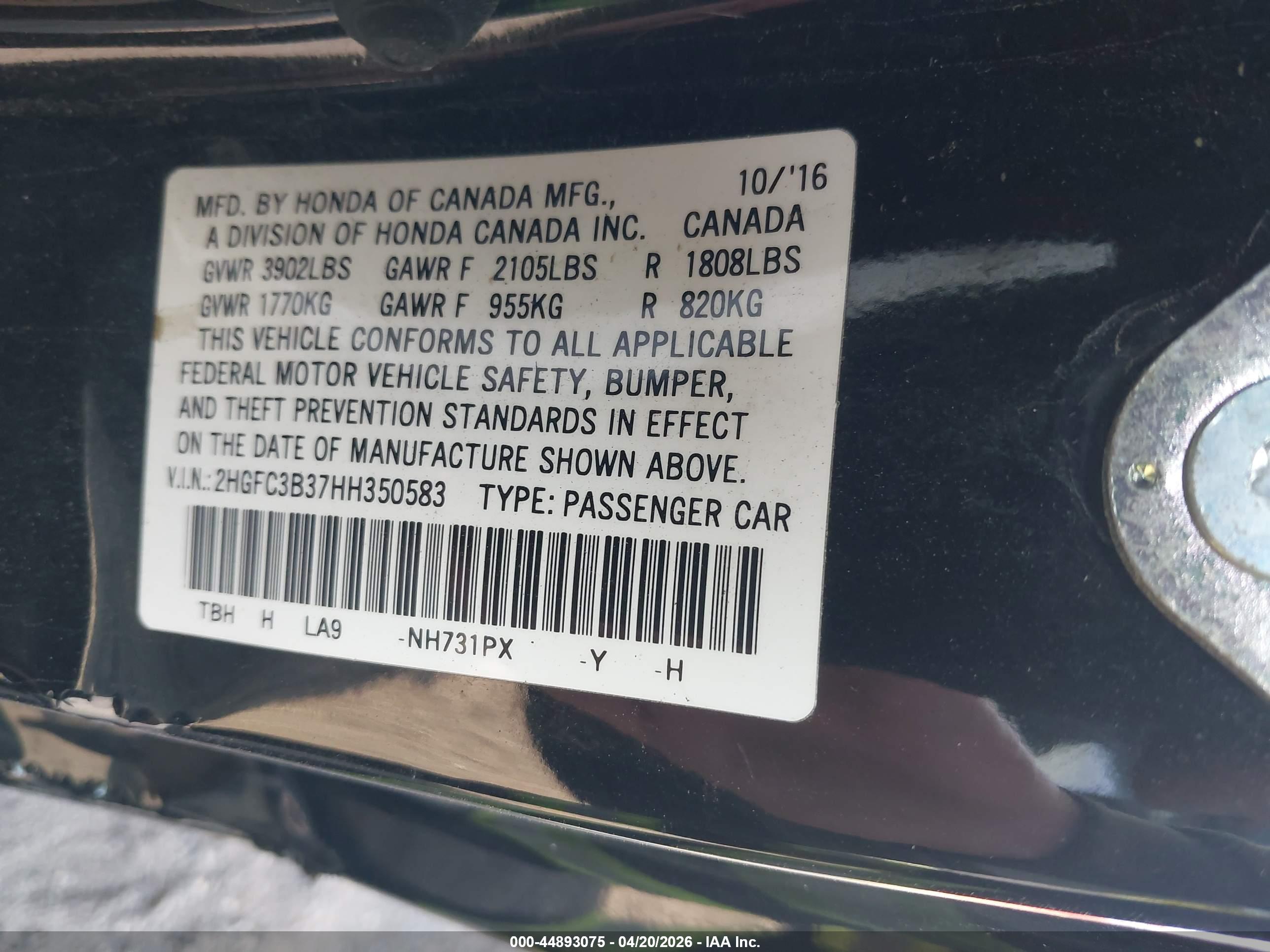 HONDA CIVIC image 9
