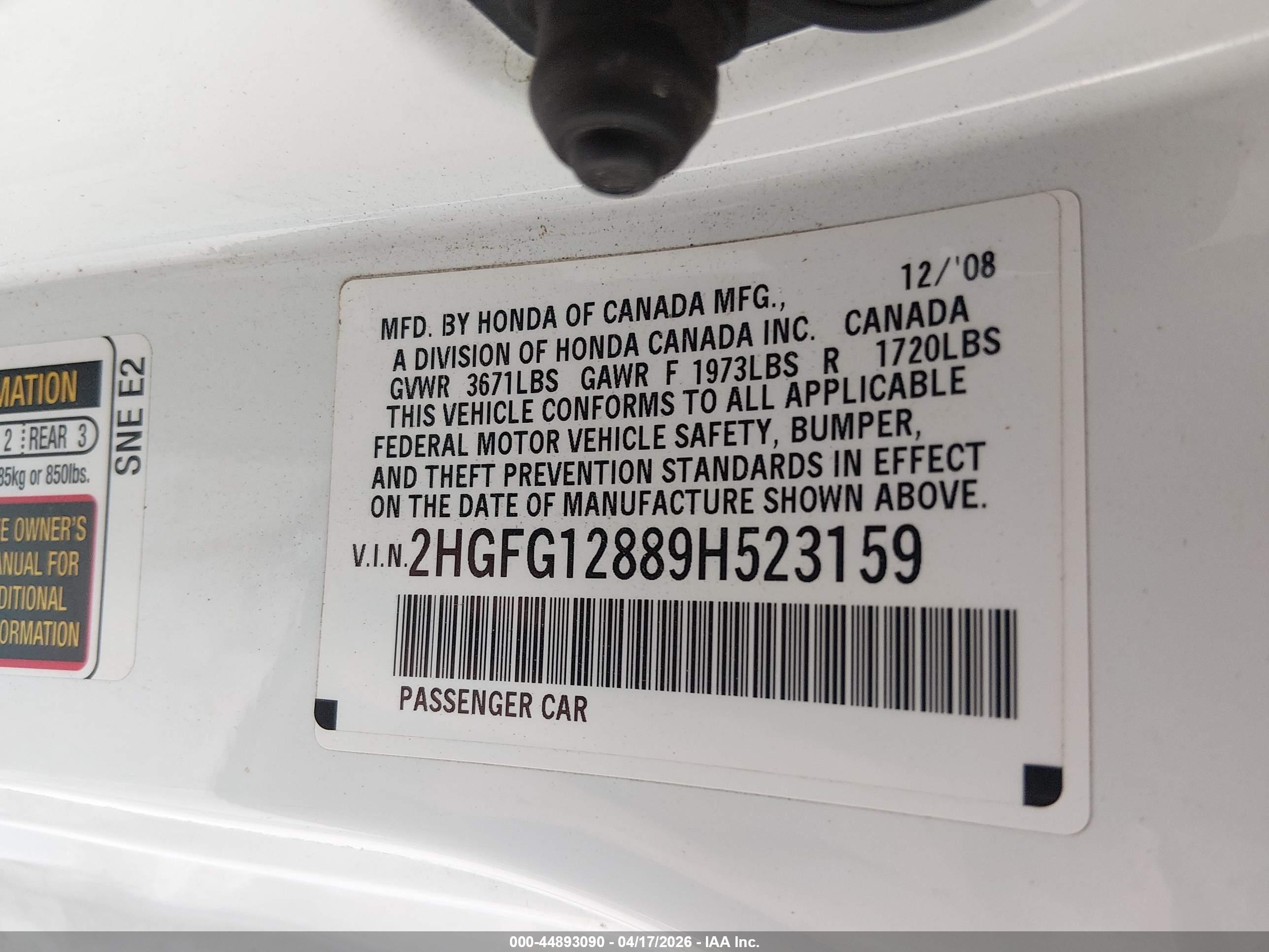 HONDA CIVIC image 9