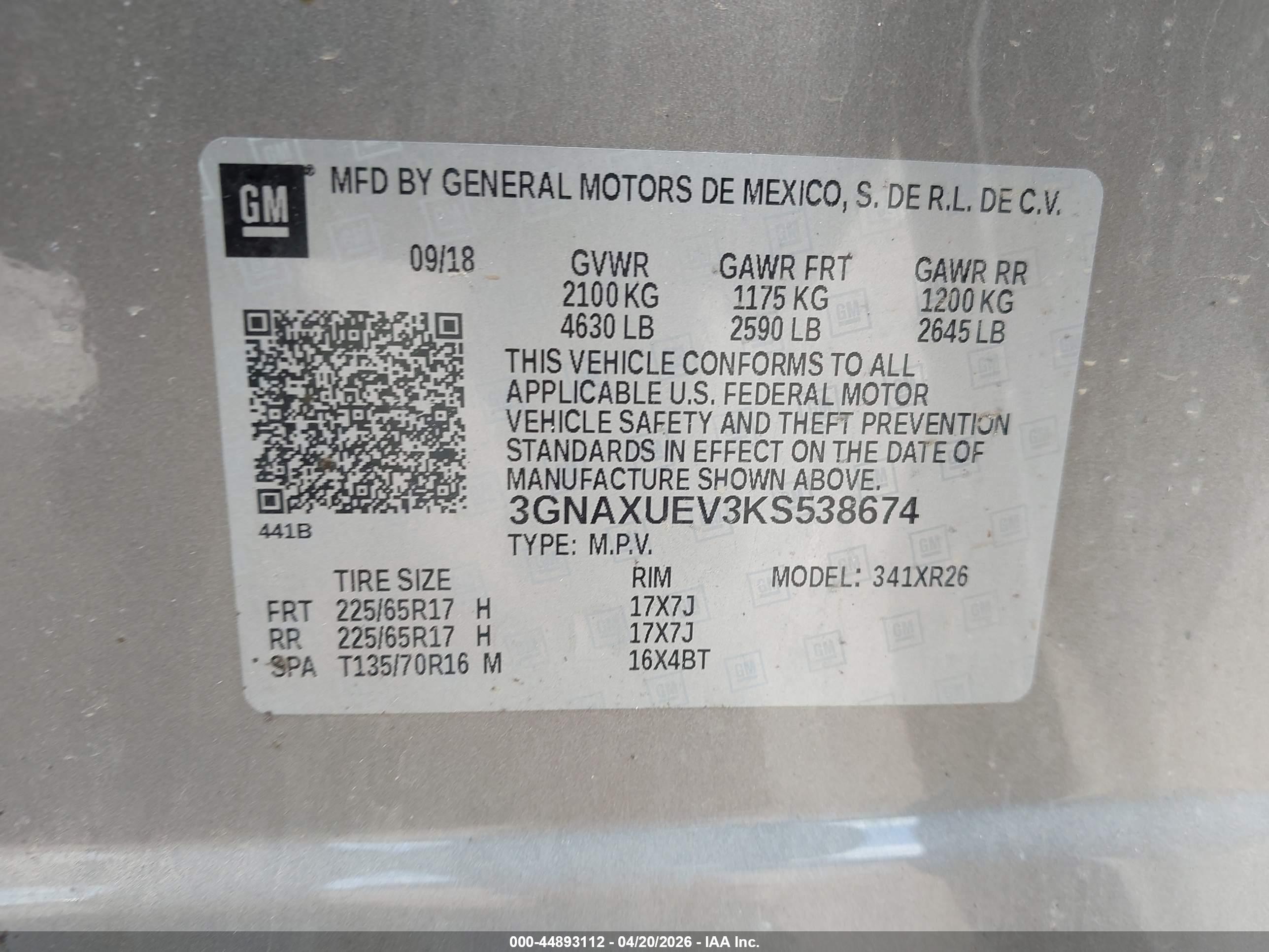 CHEVROLET EQUINOX image 9