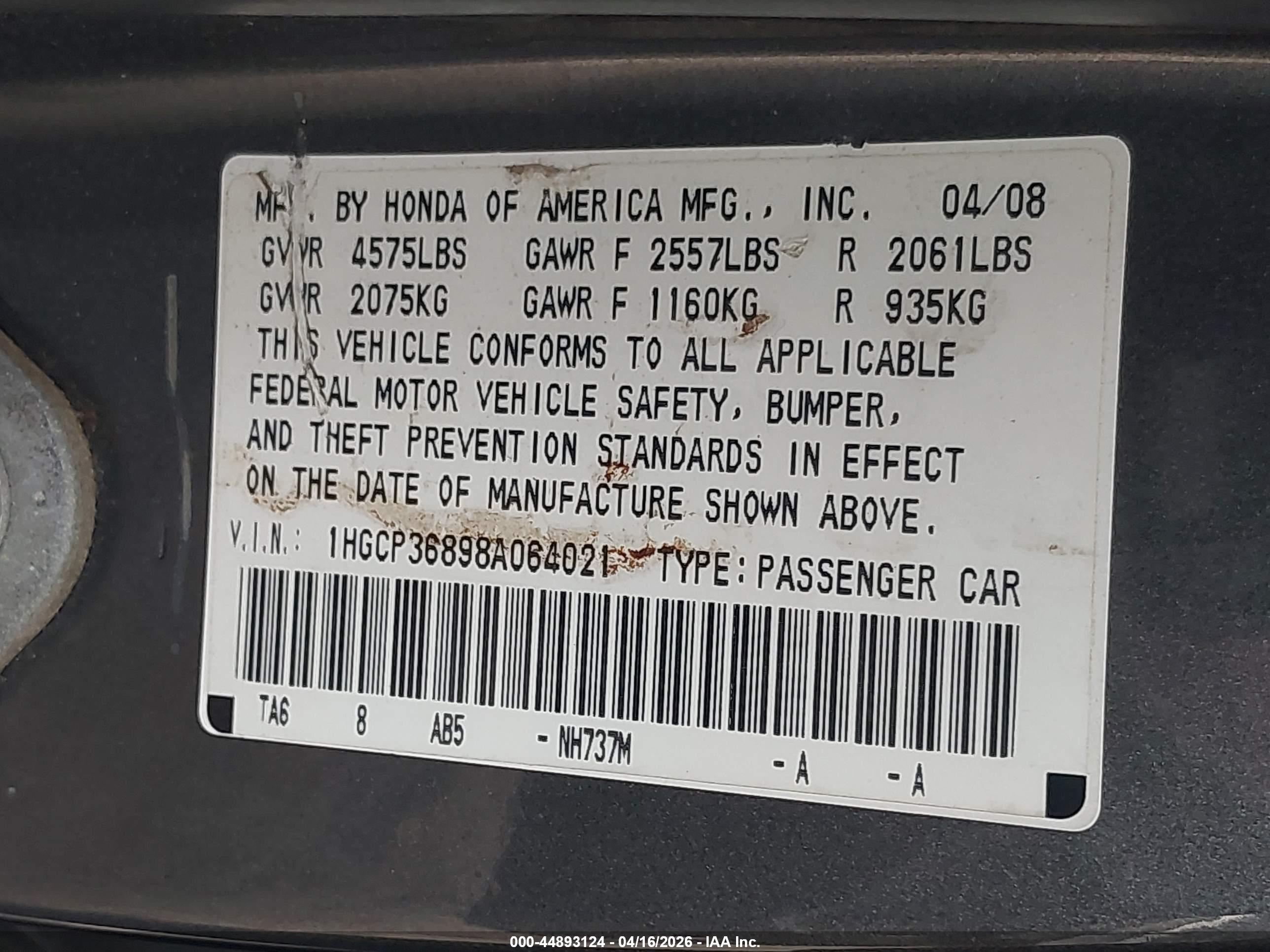 HONDA ACCORD image 9