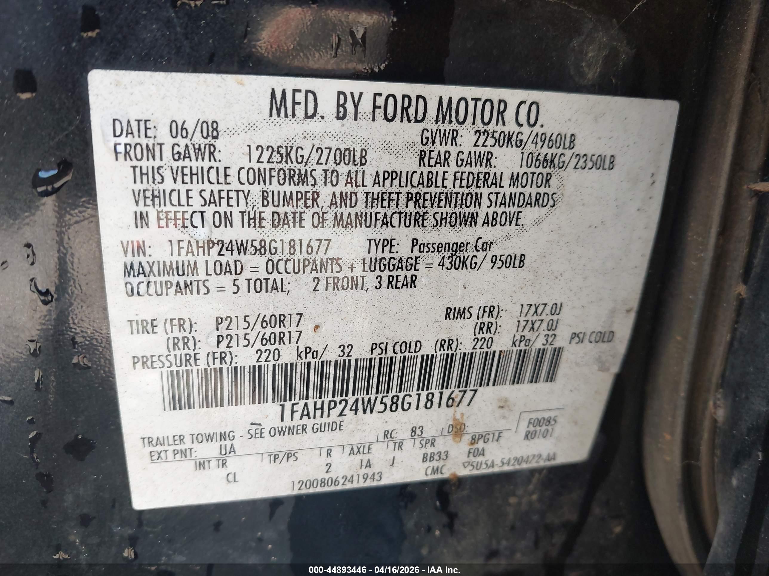 FORD TAURUS image 9