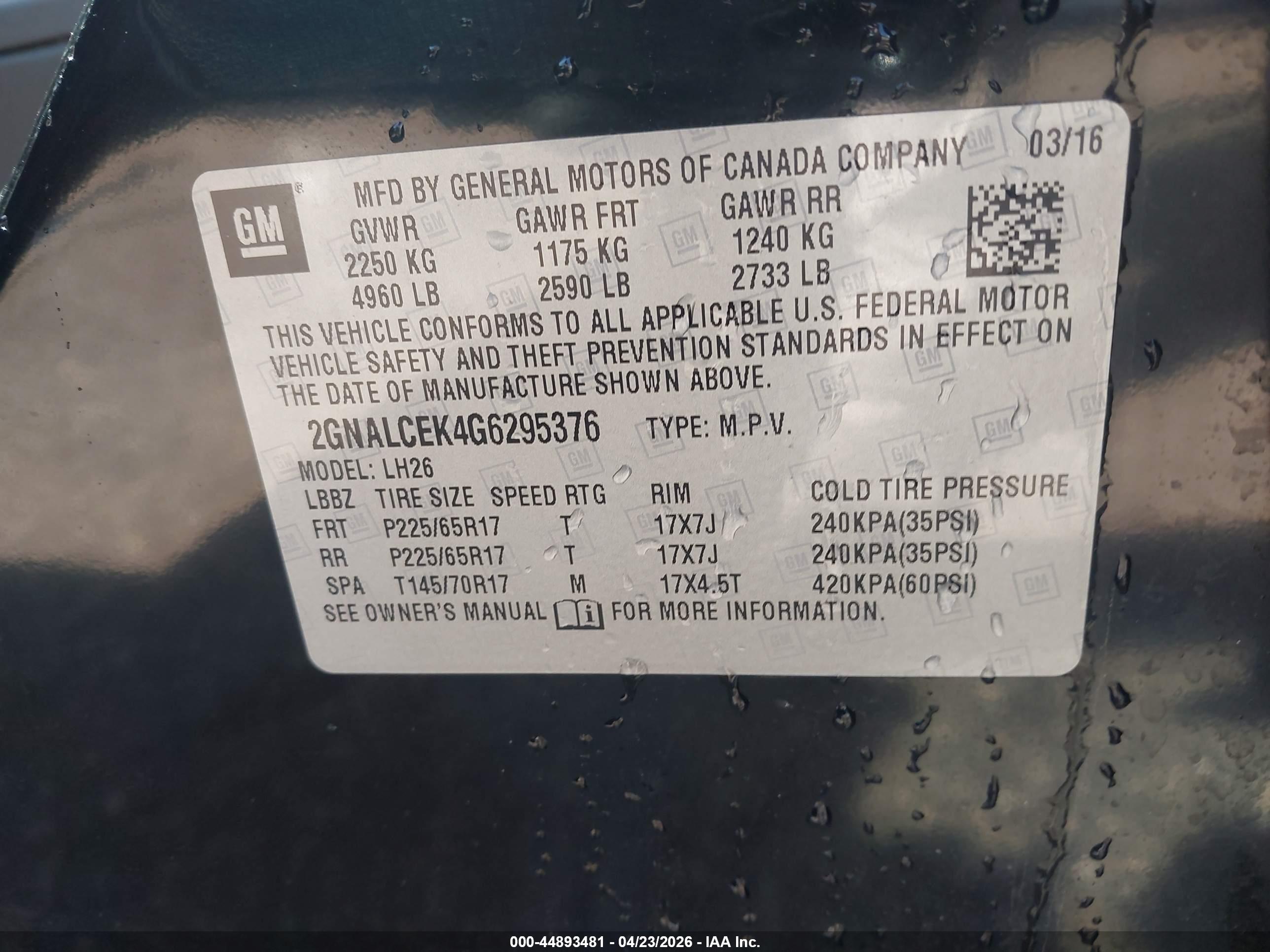 CHEVROLET EQUINOX image 9