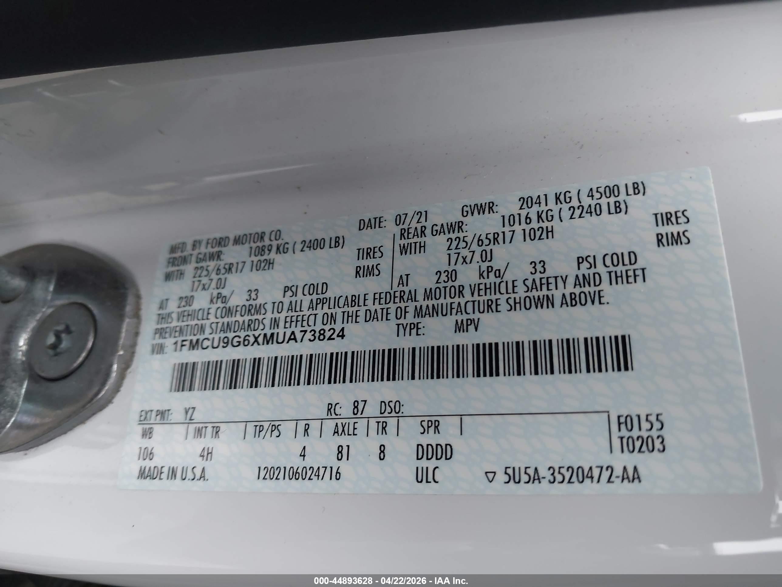 FORD ESCAPE image 9