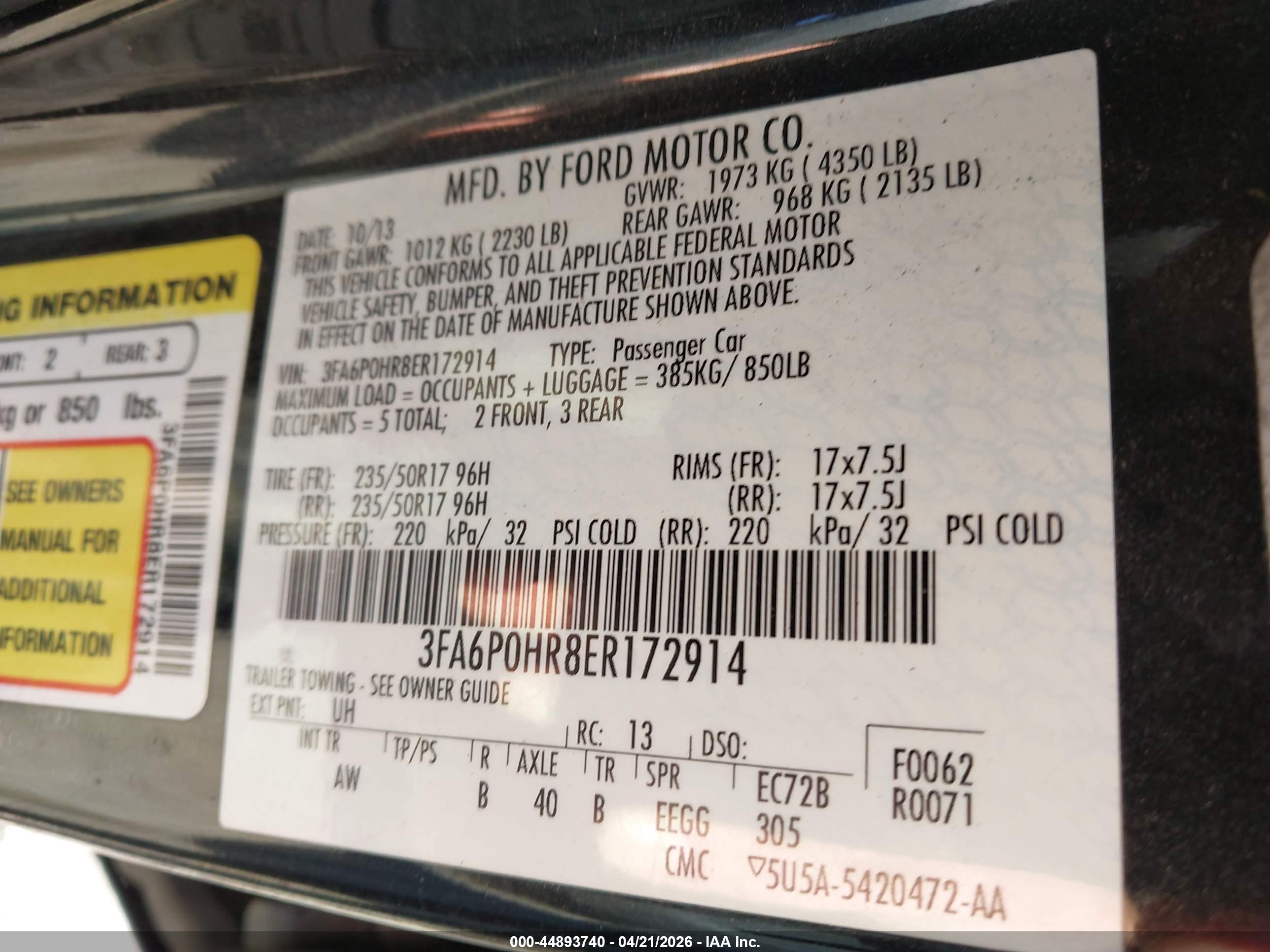 FORD FUSION image 9