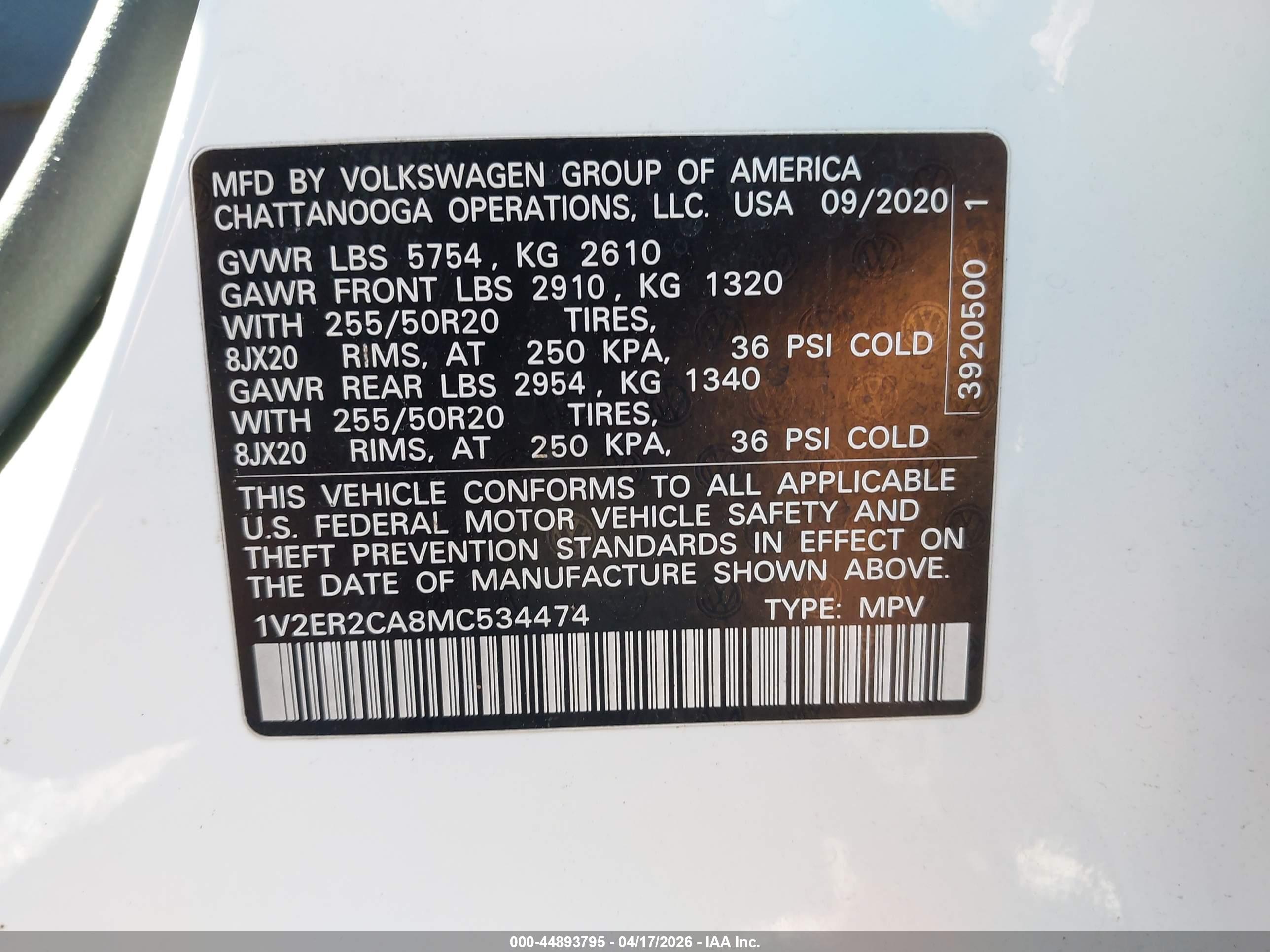 VOLKSWAGEN ATLAS image 9