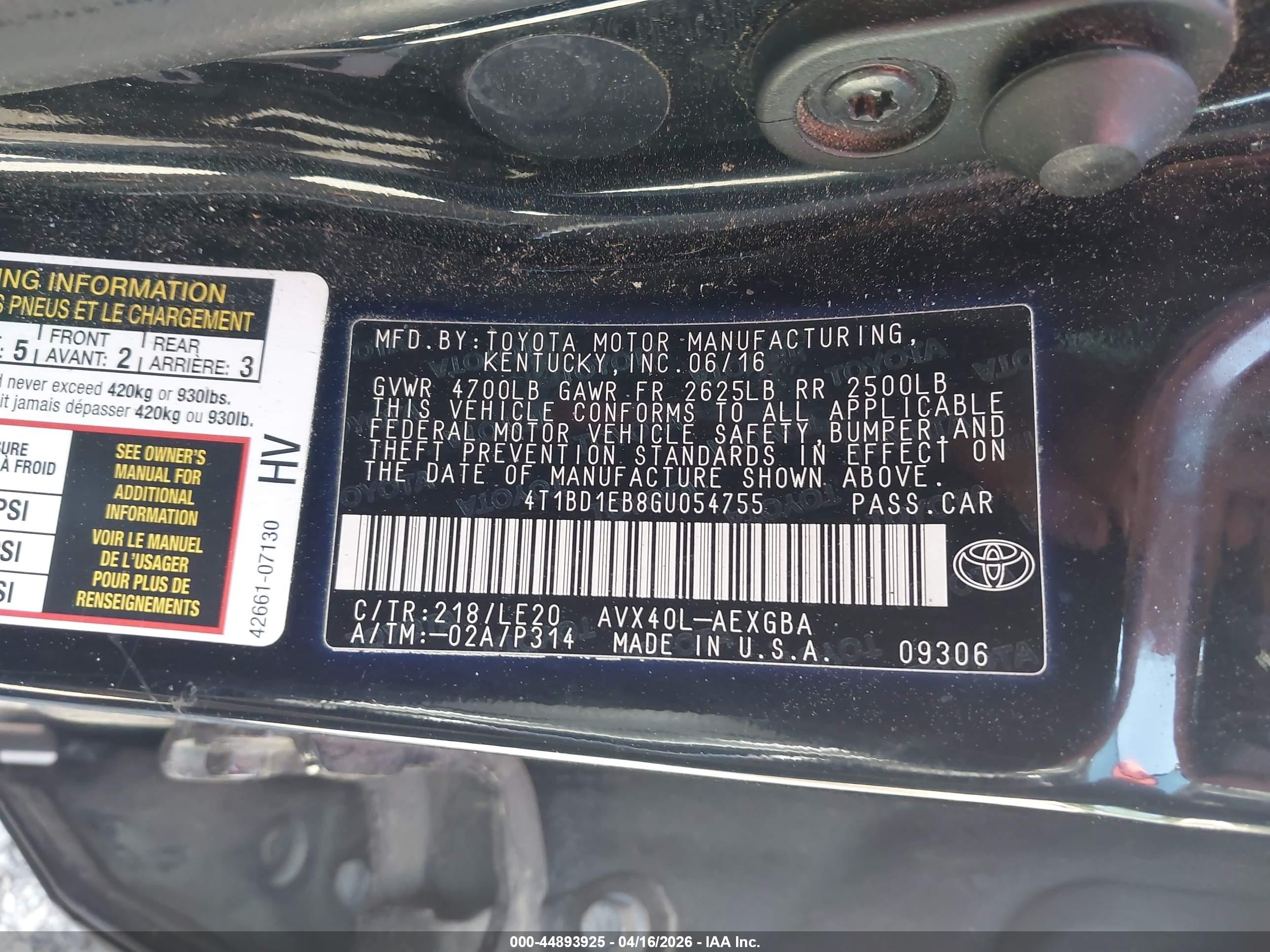 TOYOTA AVALON image 9