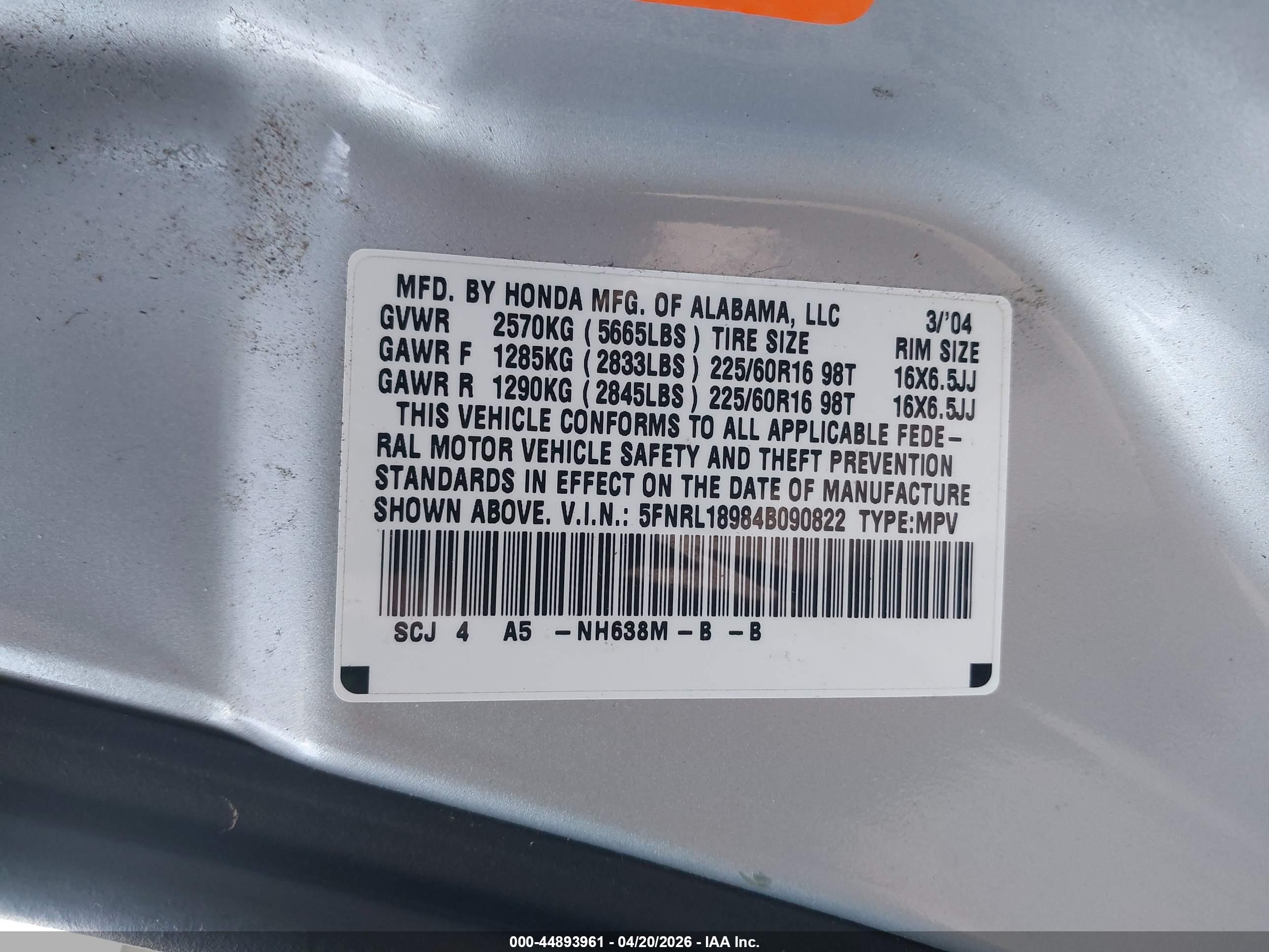 HONDA ODYSSEY image 9