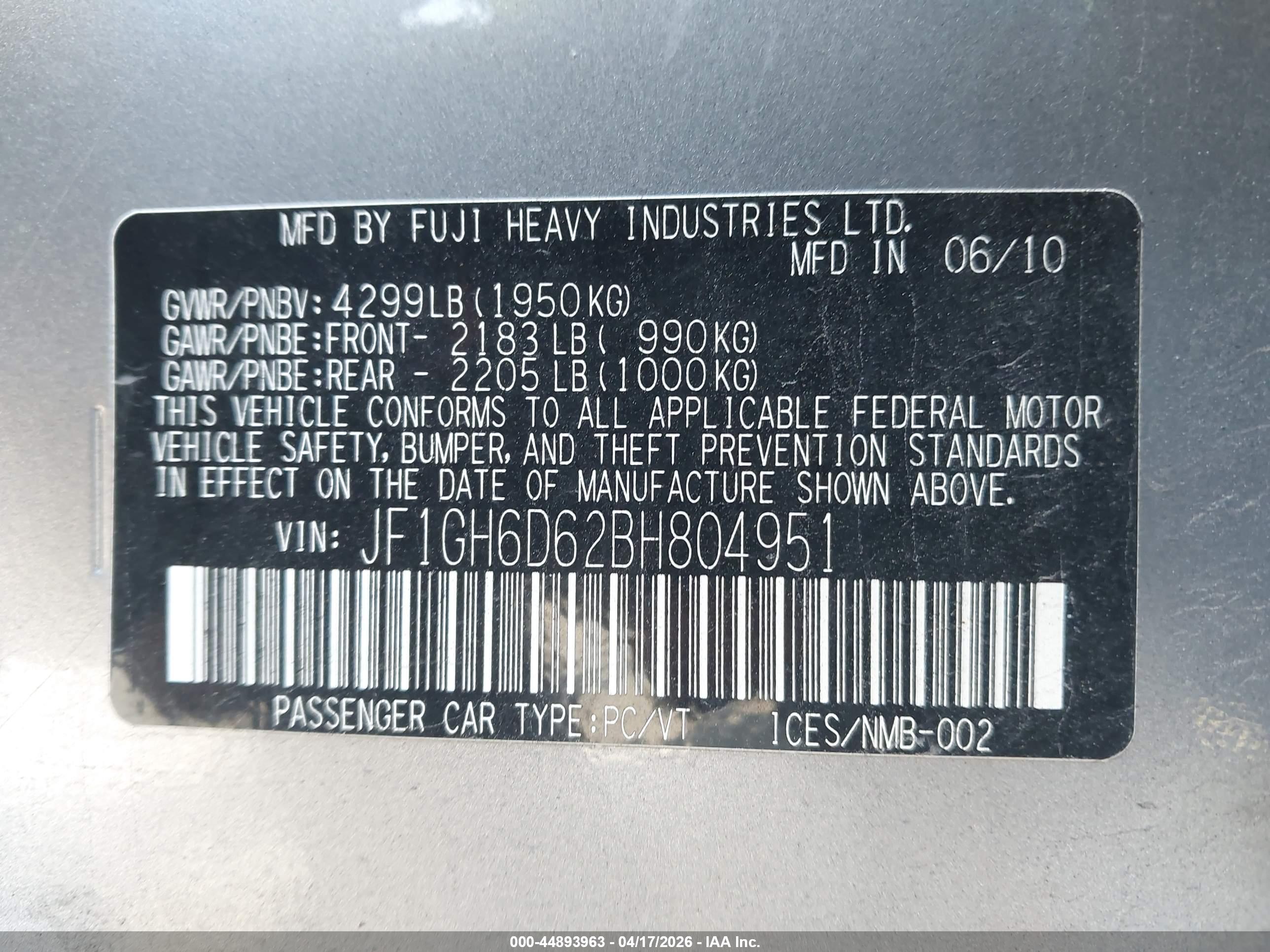 SUBARU IMPREZA image 9