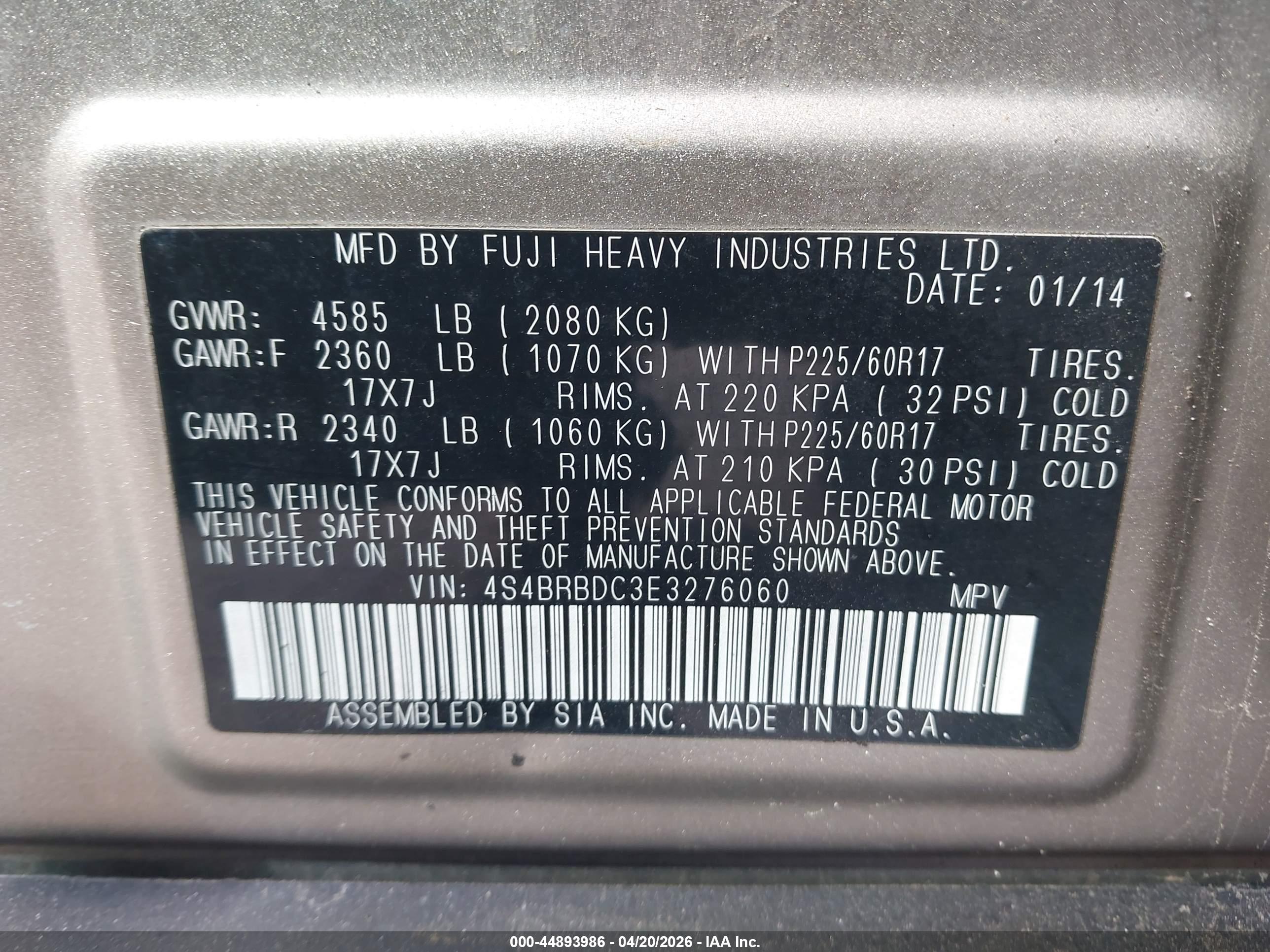 SUBARU OUTBACK image 9