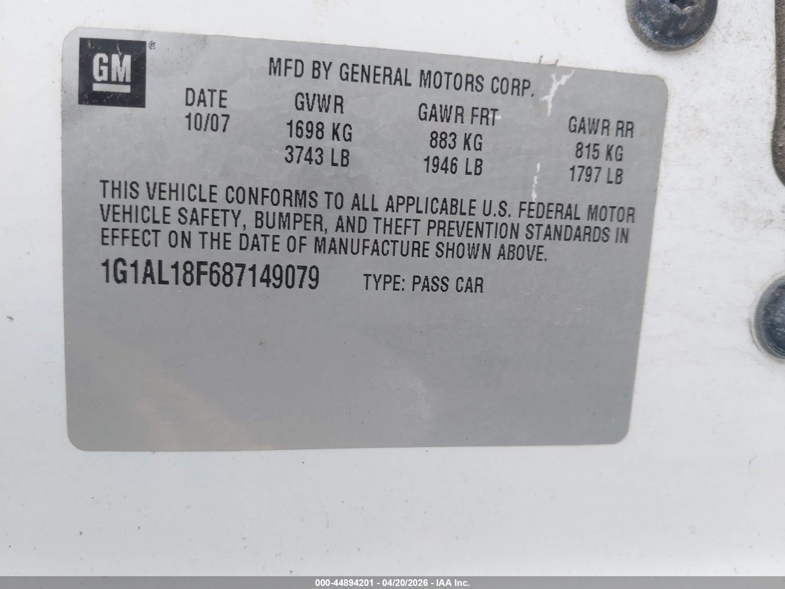 CHEVROLET COBALT image 9