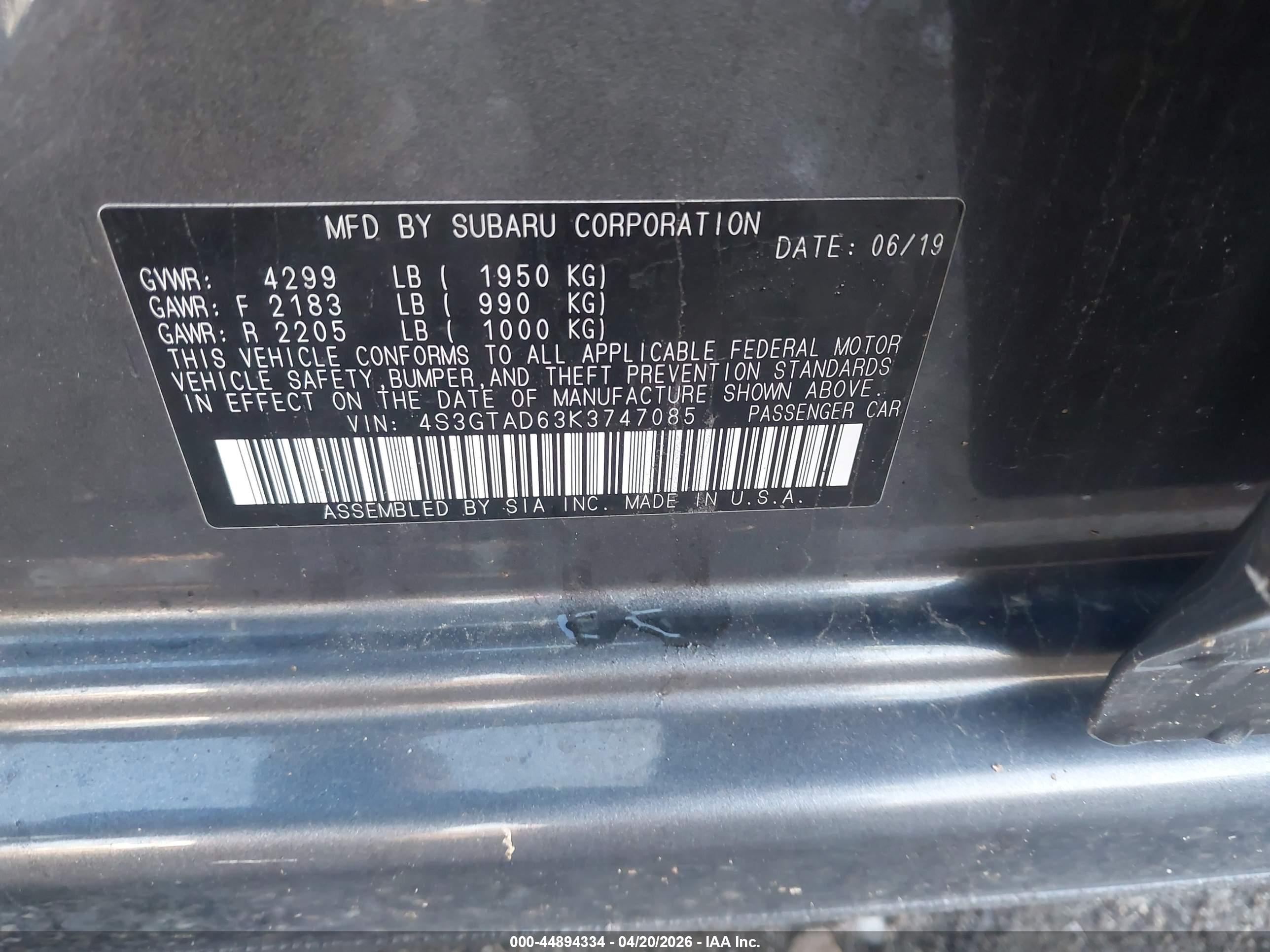 SUBARU IMPREZA image 9