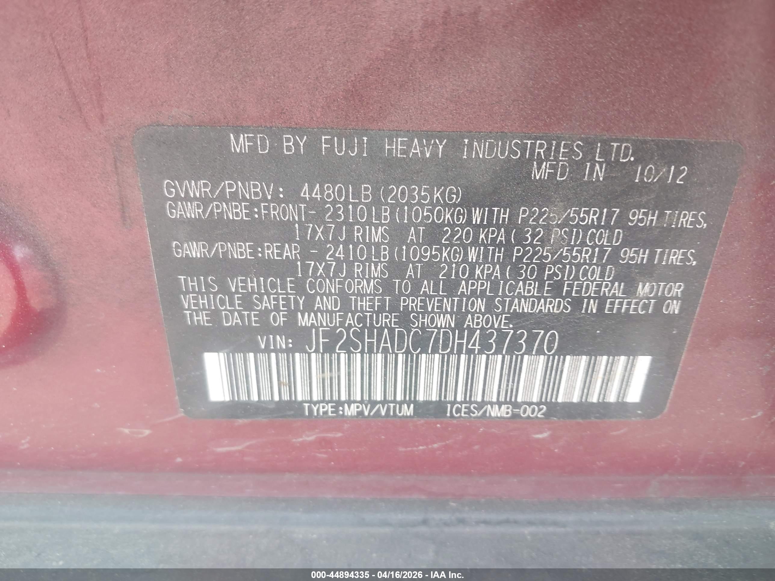 SUBARU FORESTER image 9