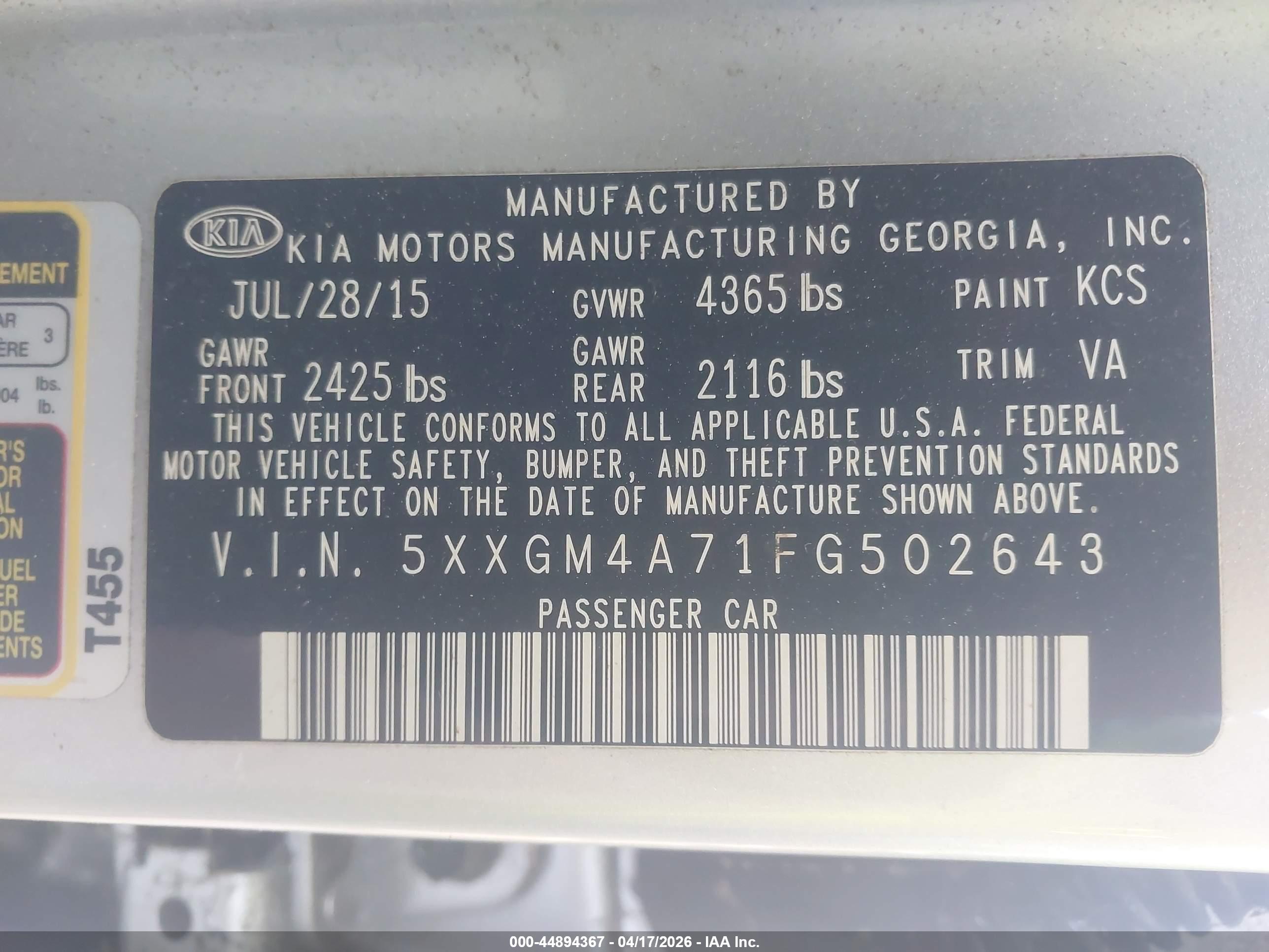 KIA OPTIMA image 9