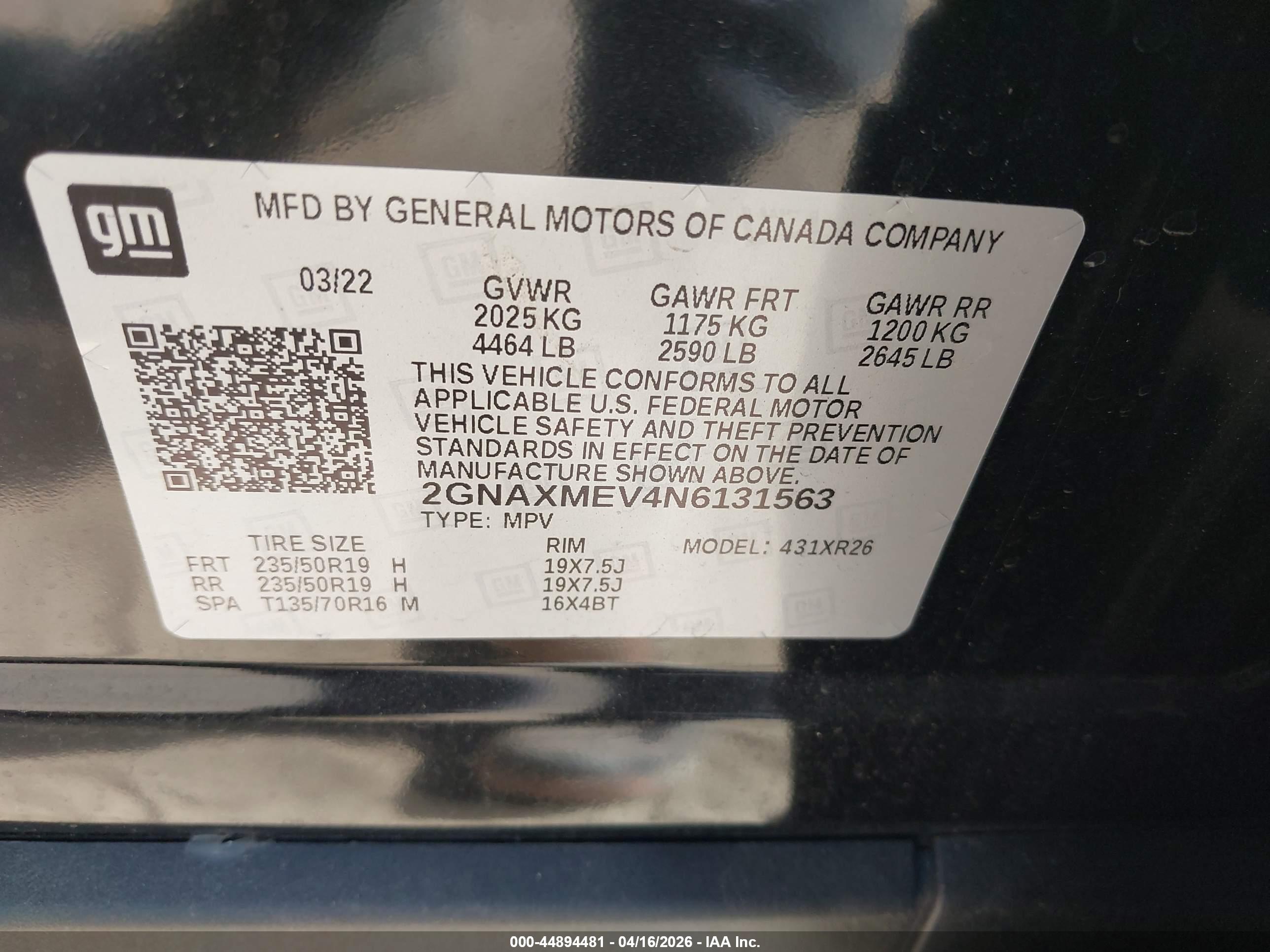 CHEVROLET EQUINOX image 9