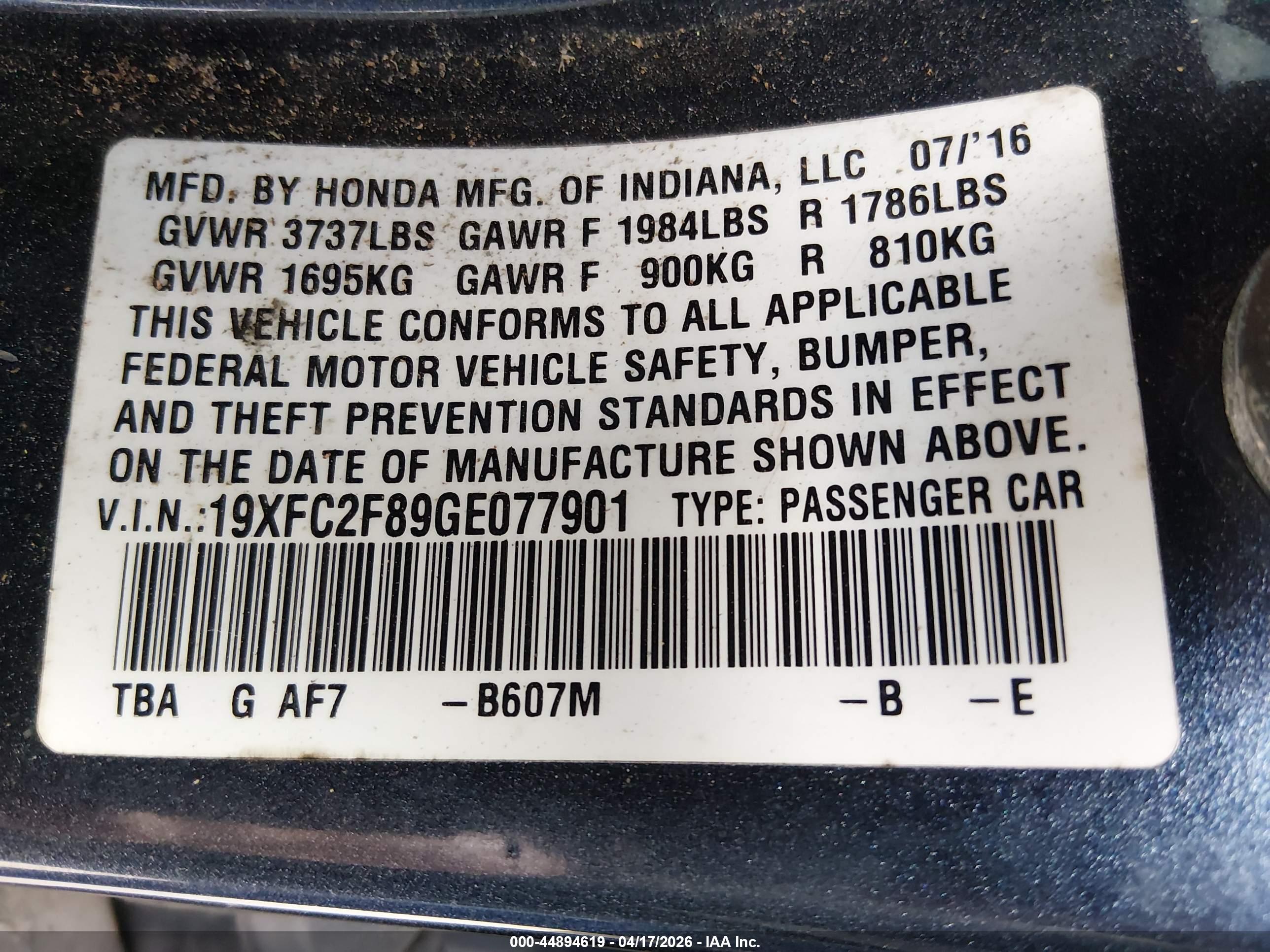 HONDA CIVIC image 9