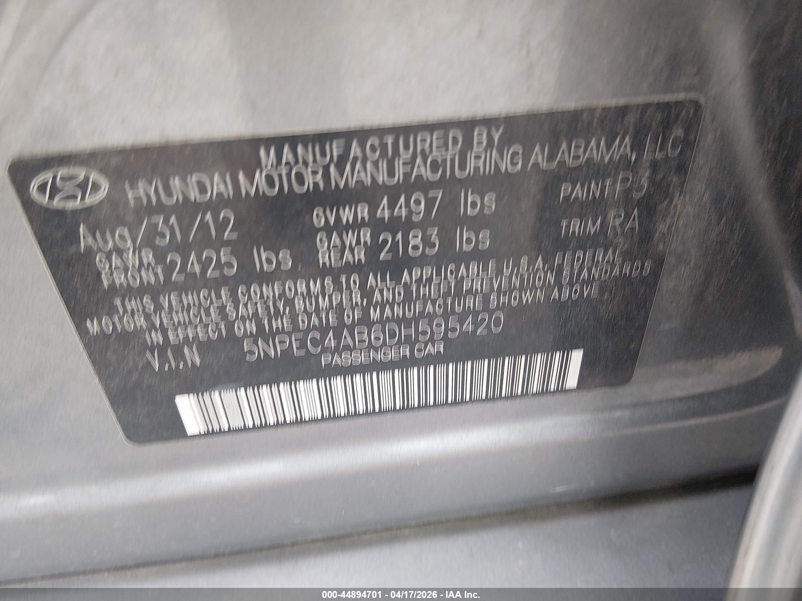HYUNDAI SONATA image 9