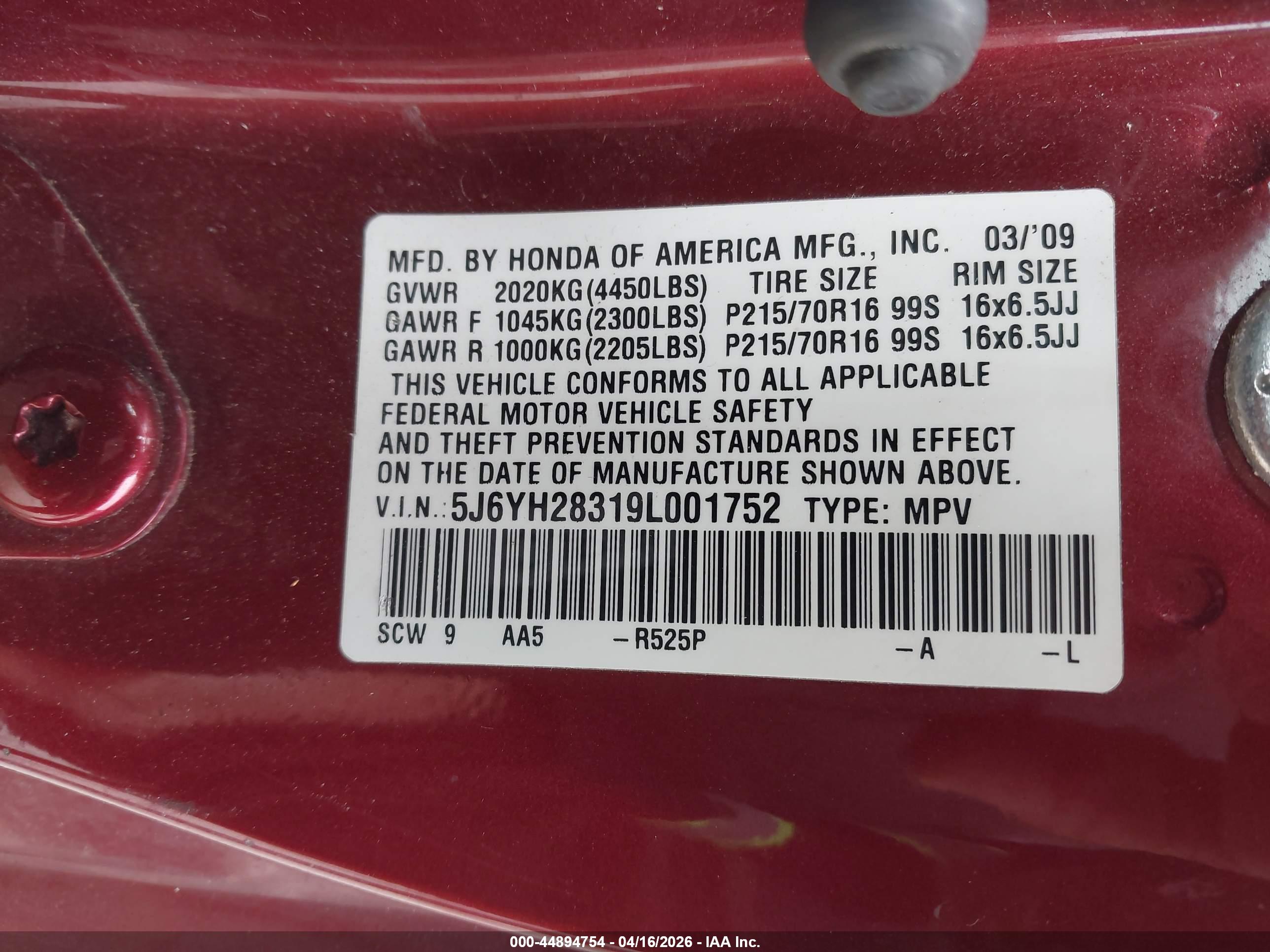 HONDA ELEMENT image 9