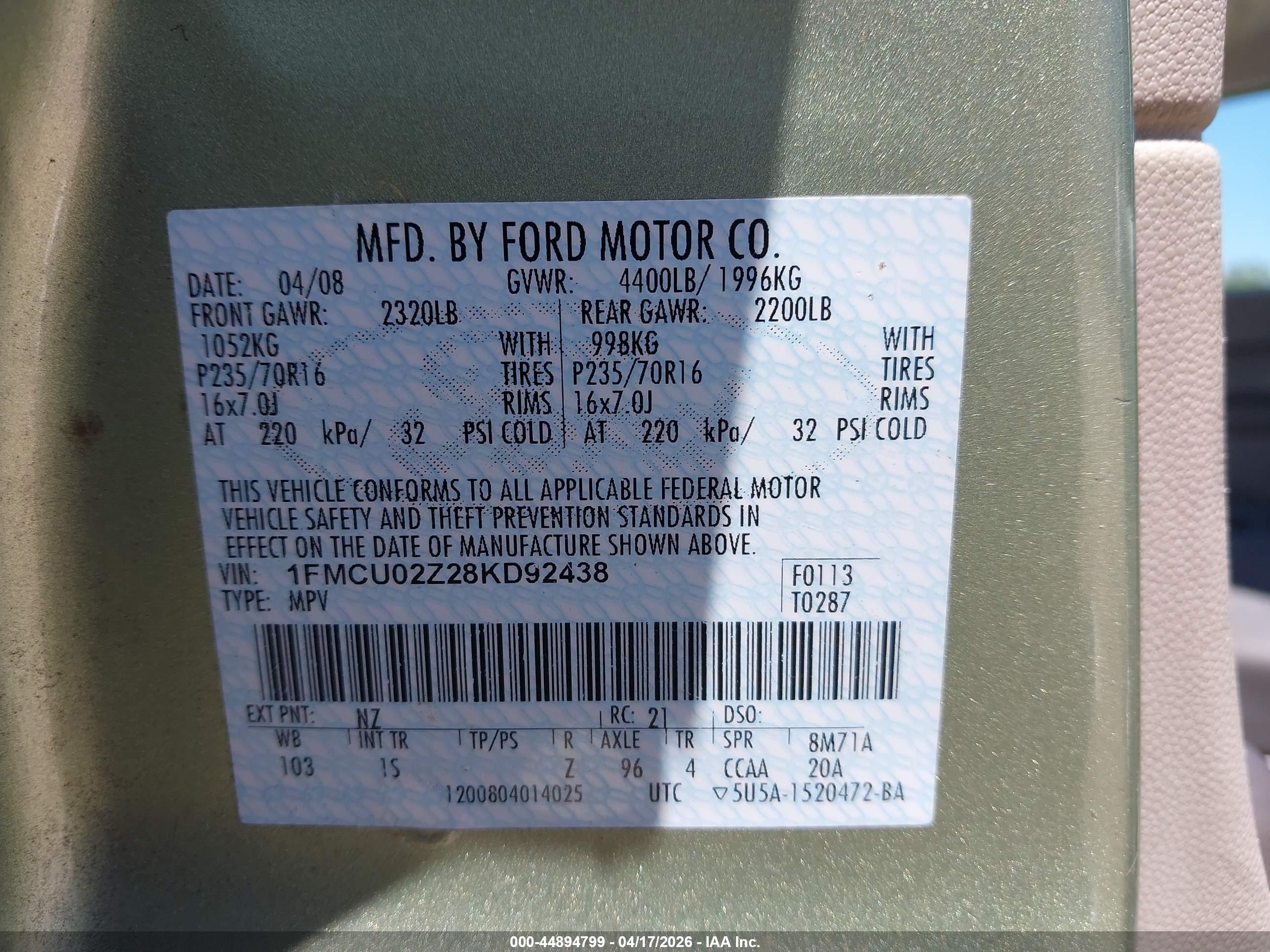 FORD ESCAPE image 9