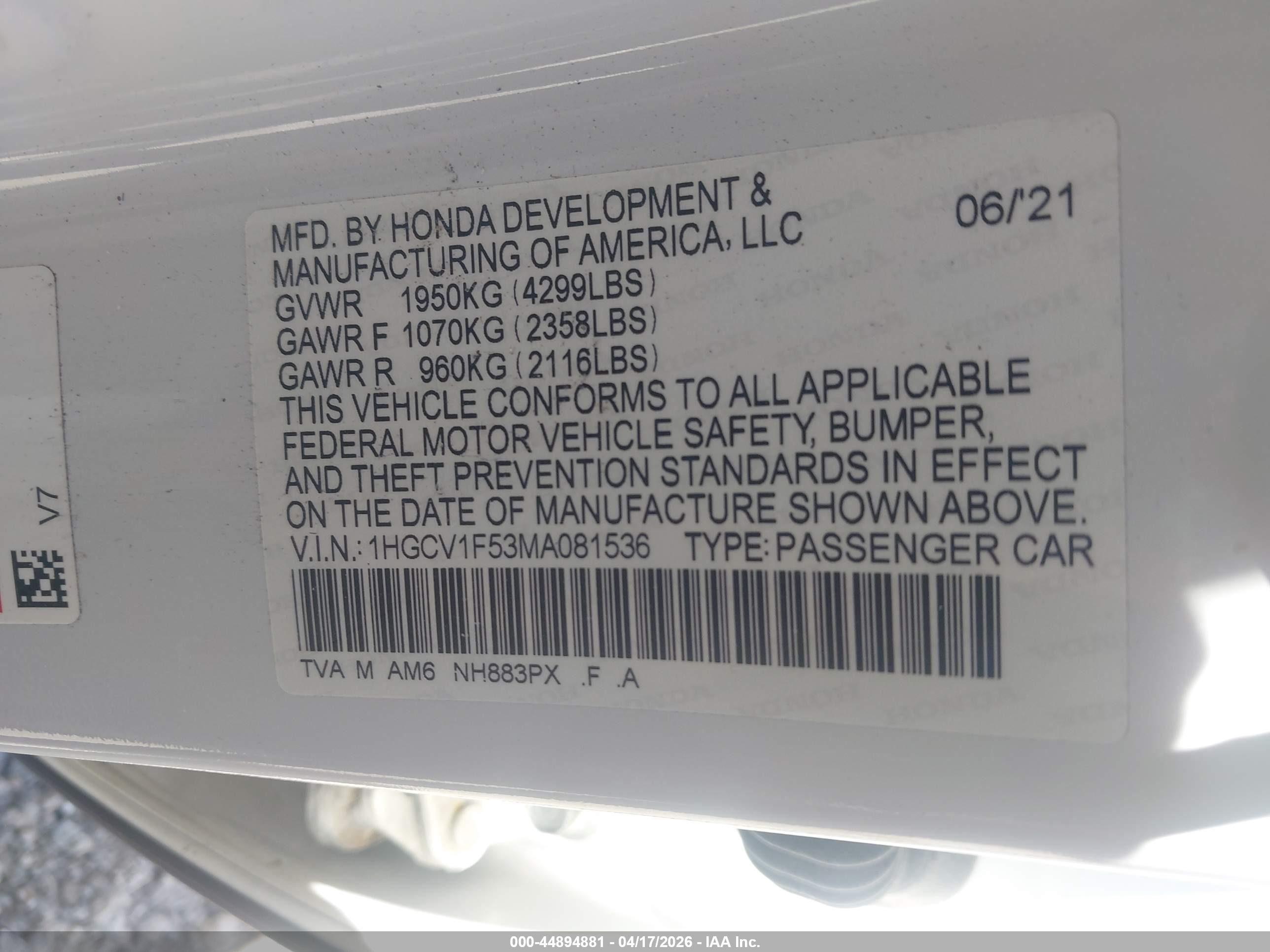 HONDA ACCORD image 9
