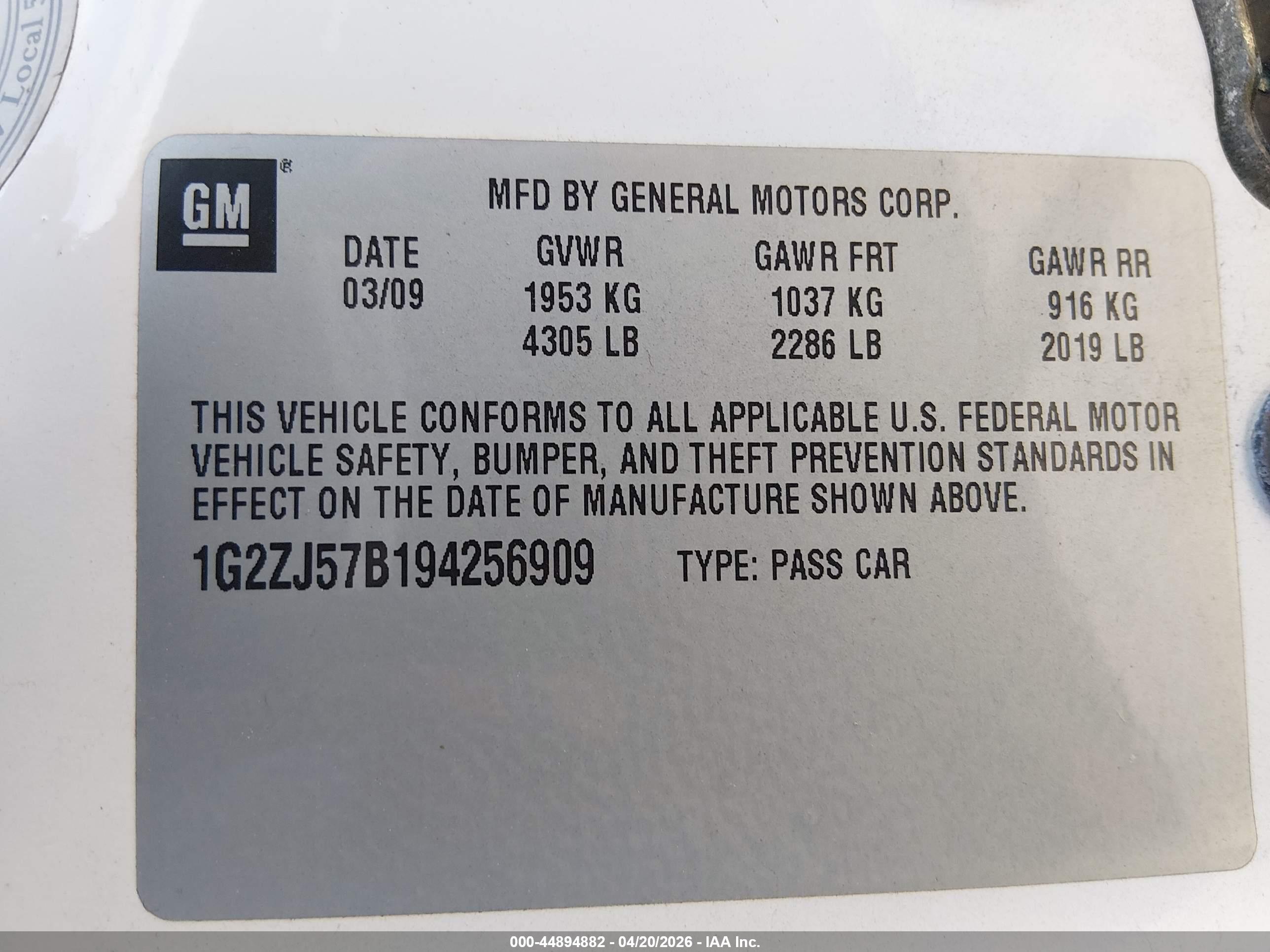 PONTIAC G6 image 9