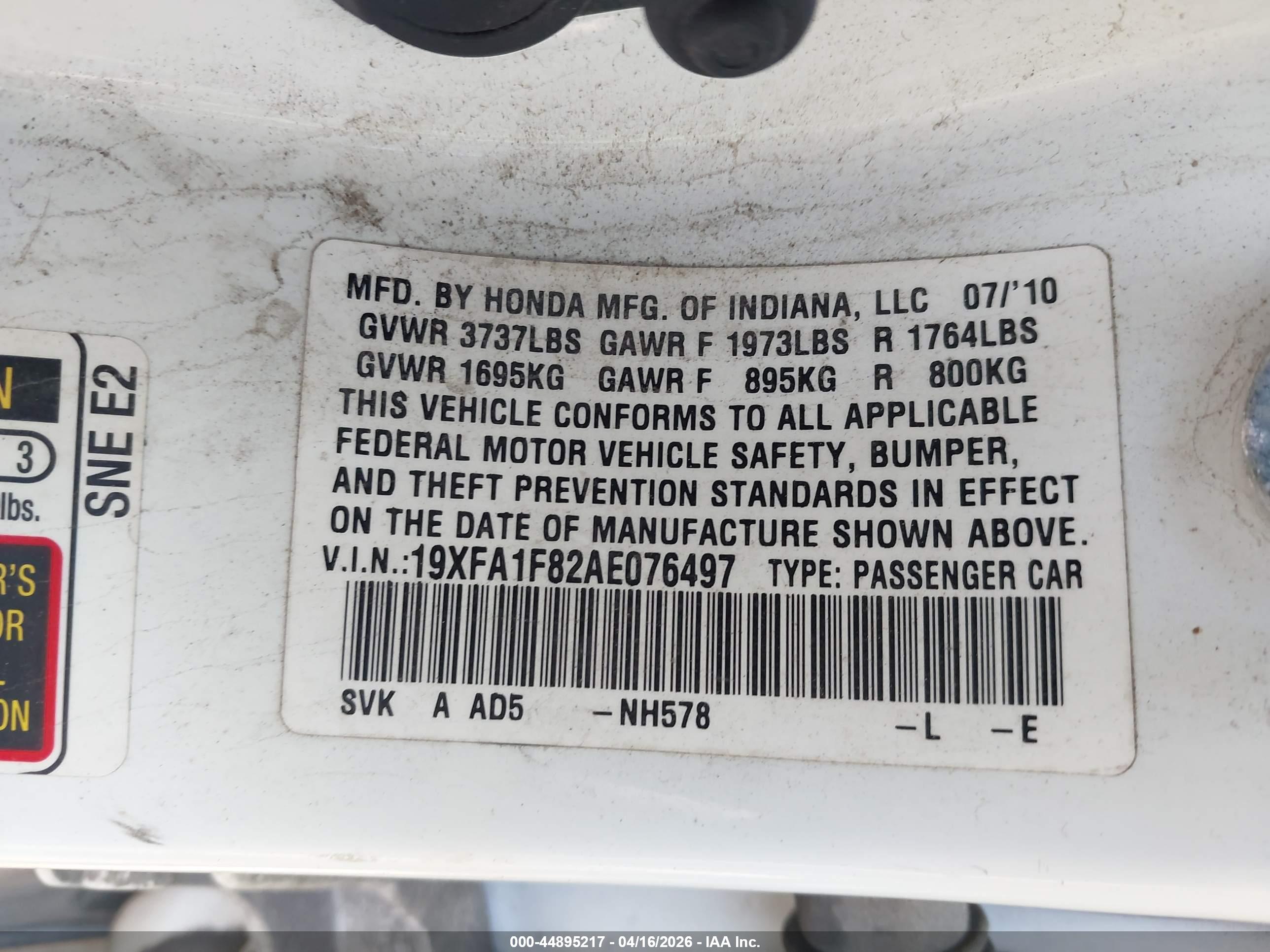 HONDA CIVIC image 9