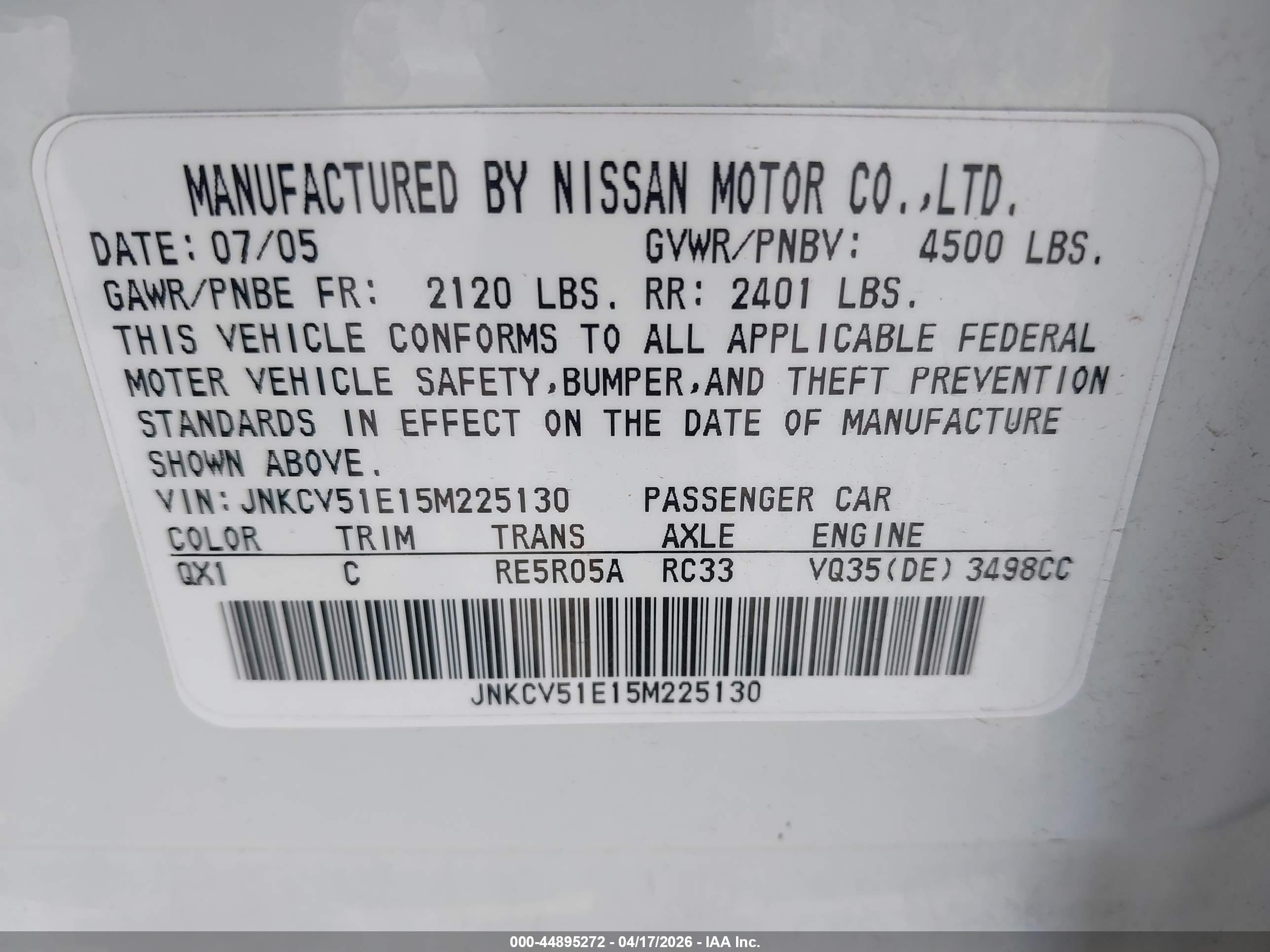 INFINITI G35 image 9
