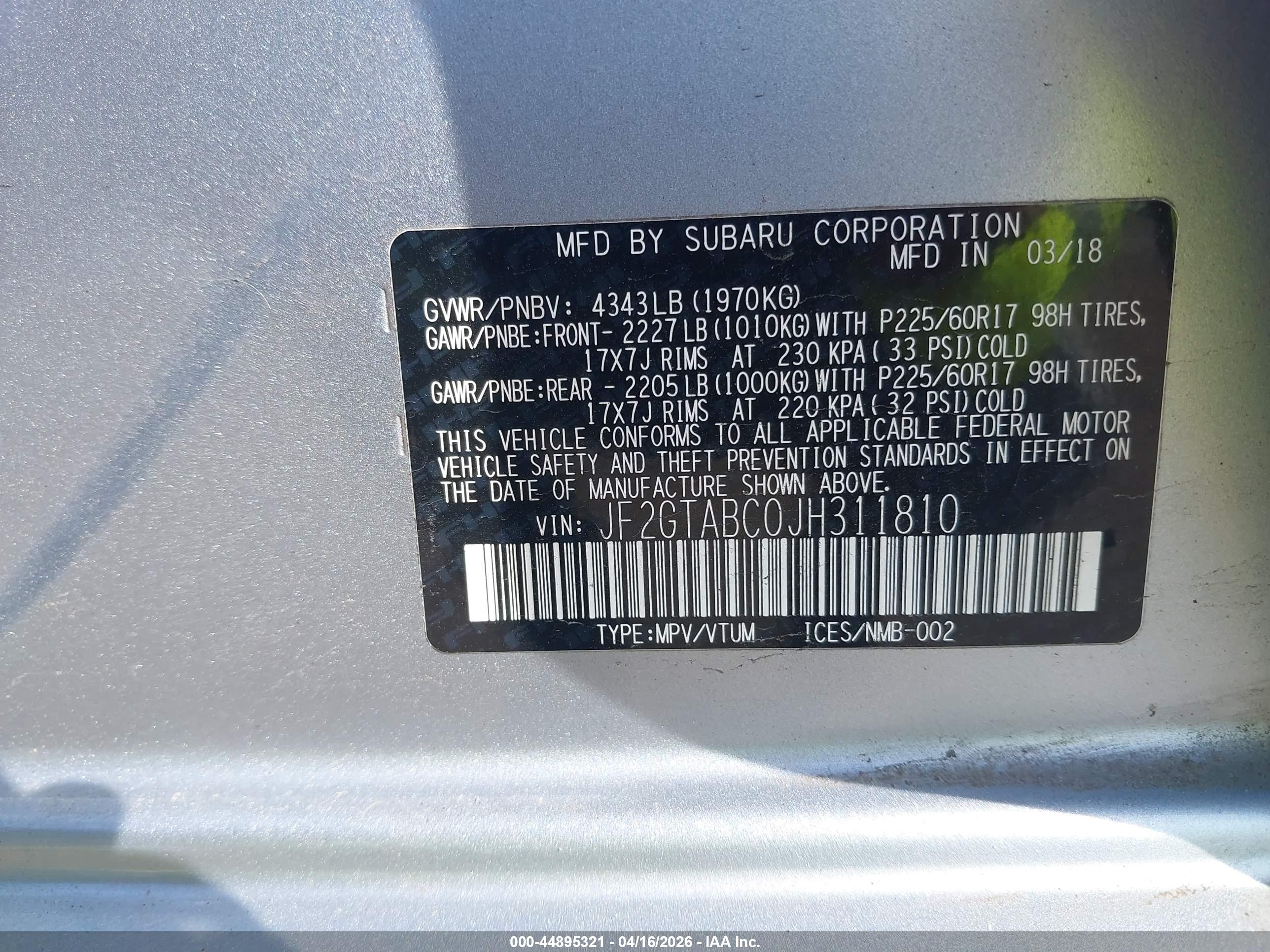 SUBARU CROSSTREK image 9