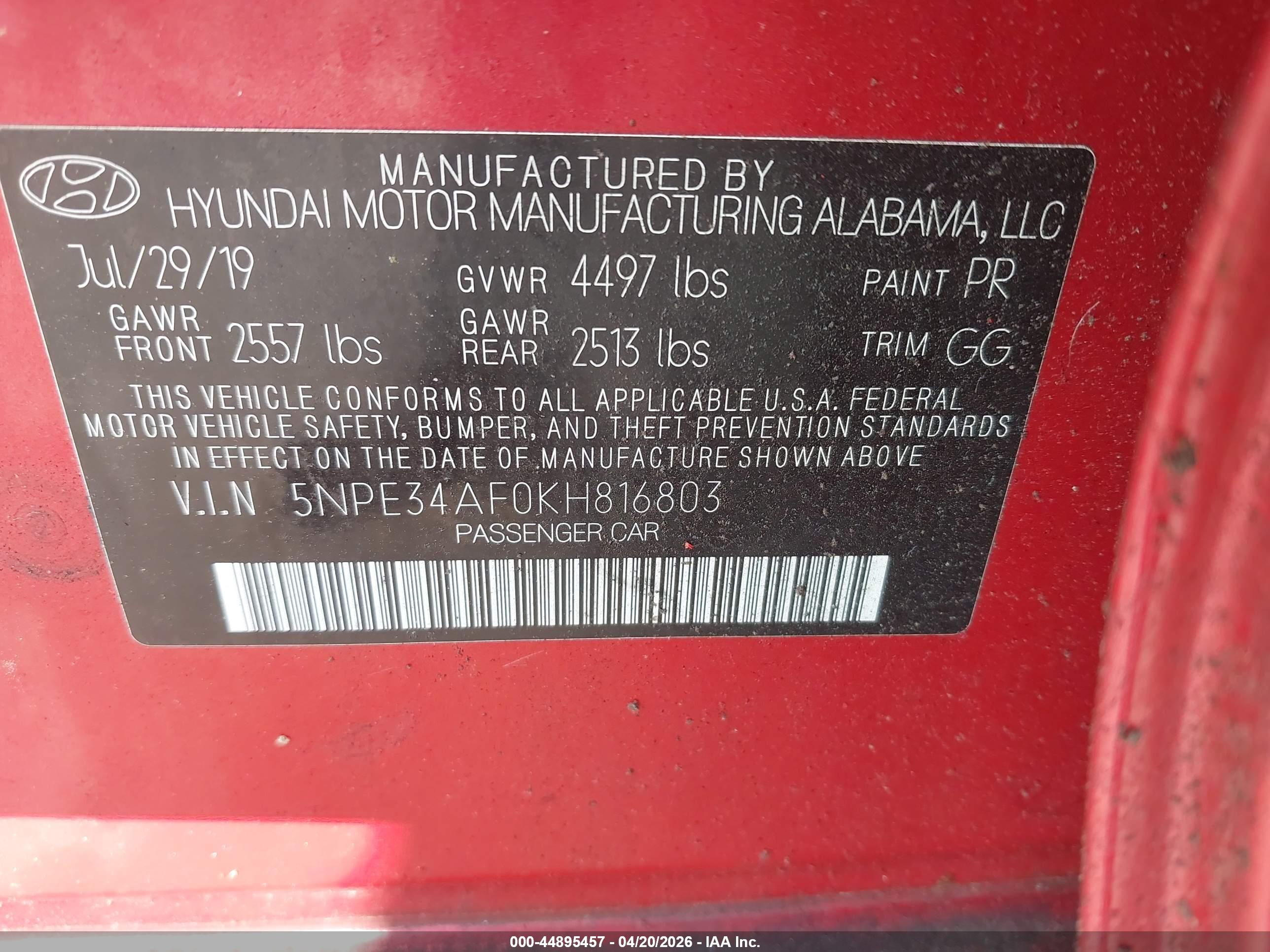 HYUNDAI SONATA image 9