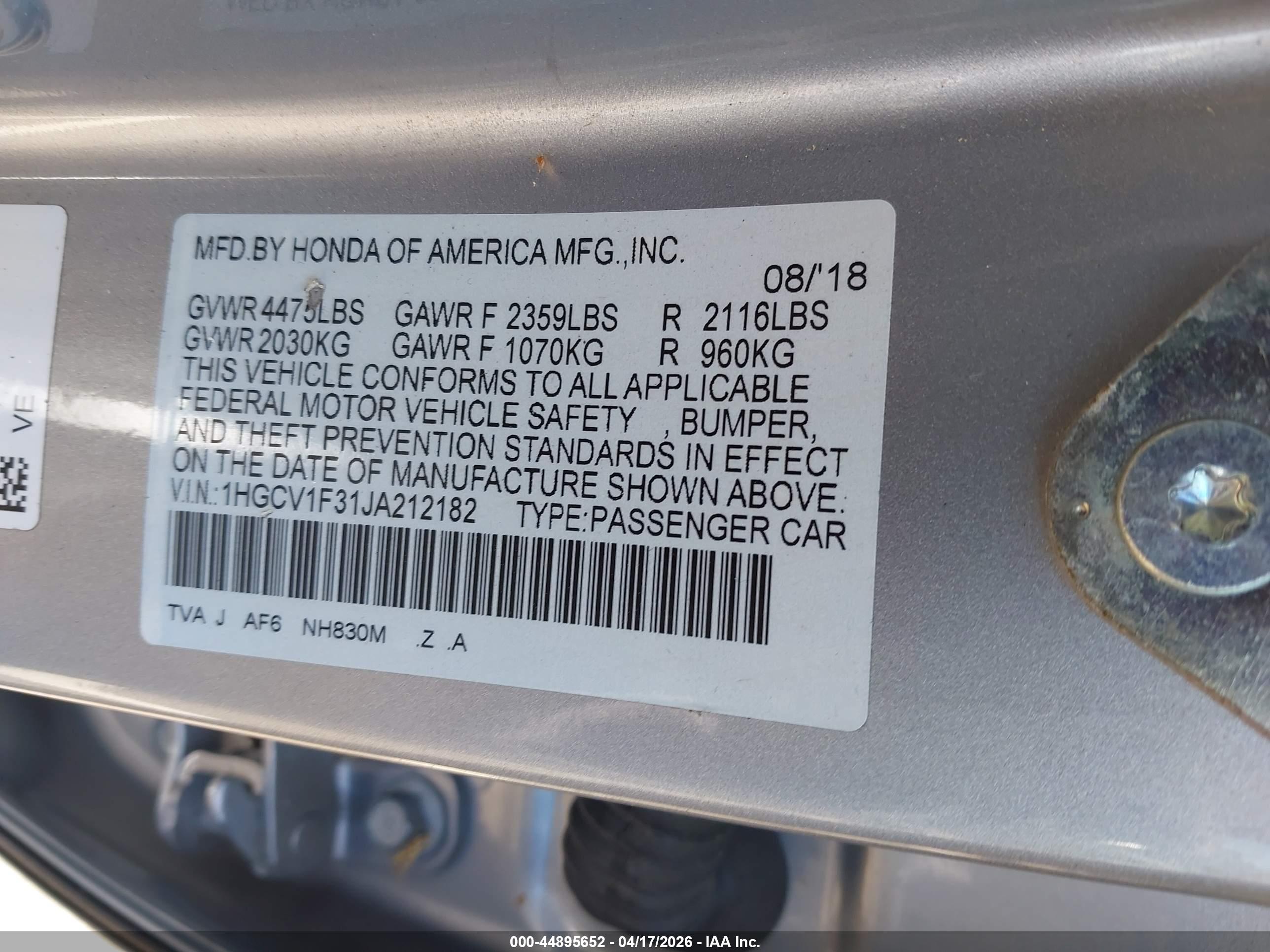 HONDA ACCORD image 9