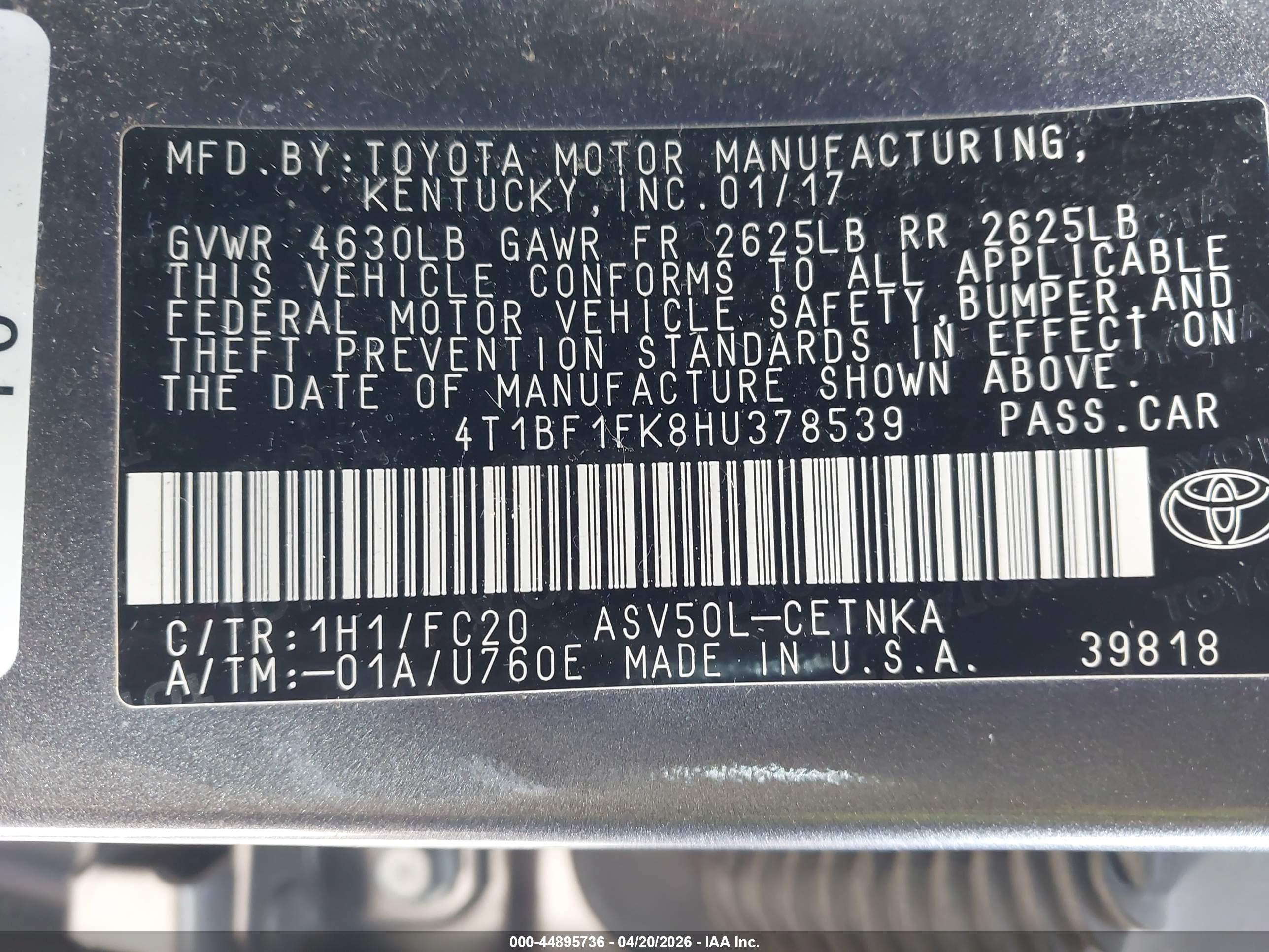 TOYOTA CAMRY image 9