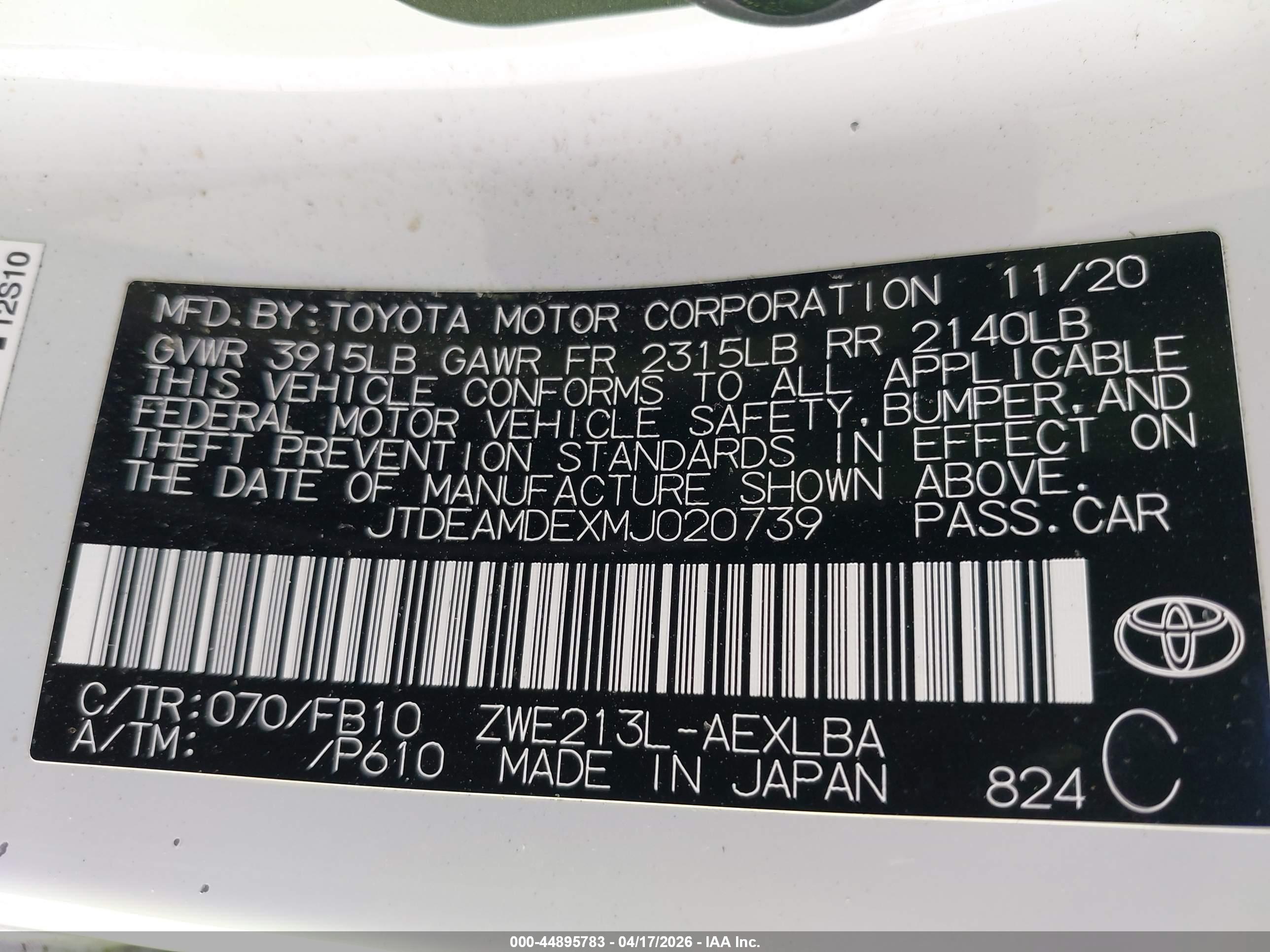 TOYOTA COROLLA image 9