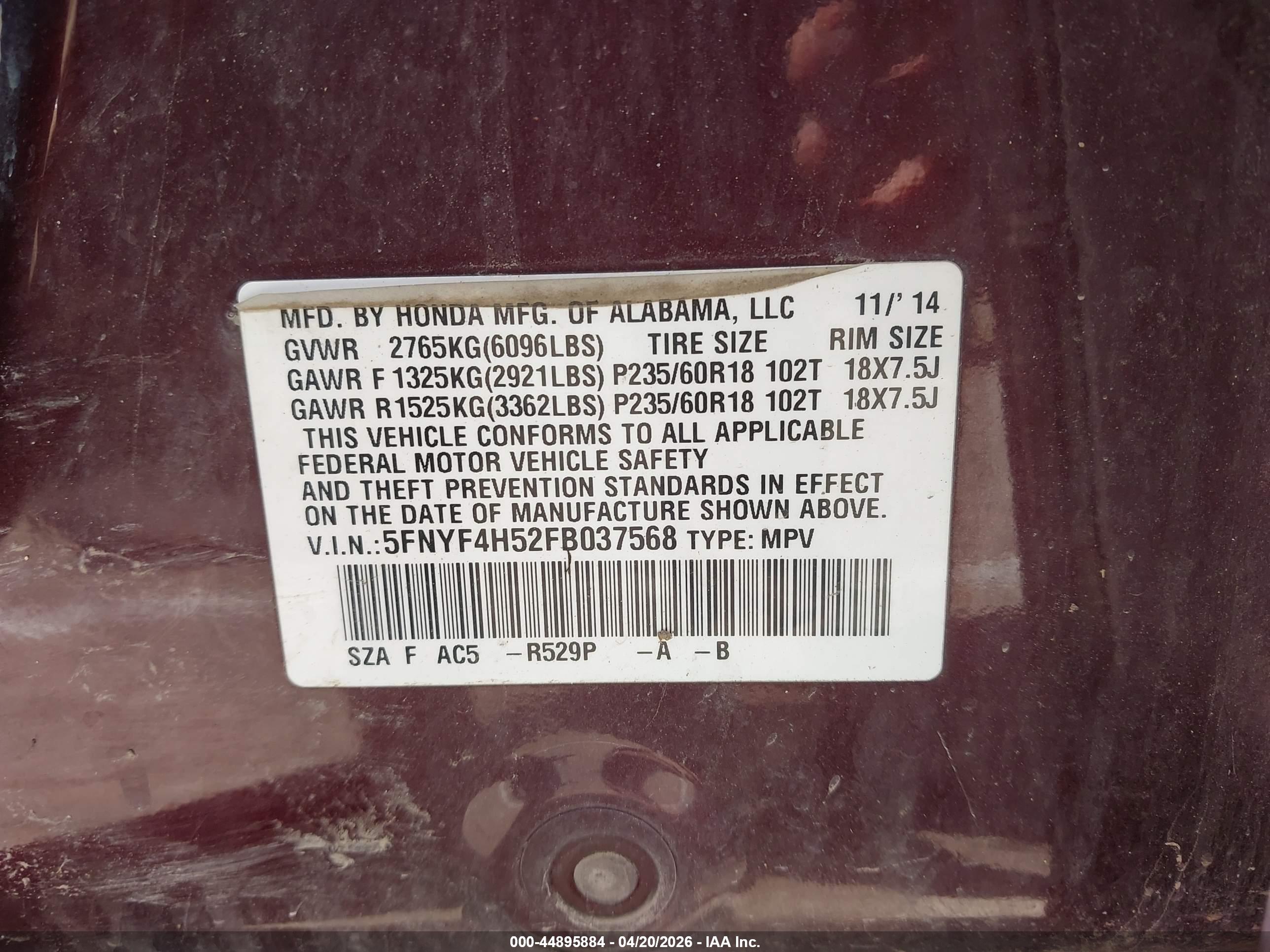 HONDA PILOT image 9