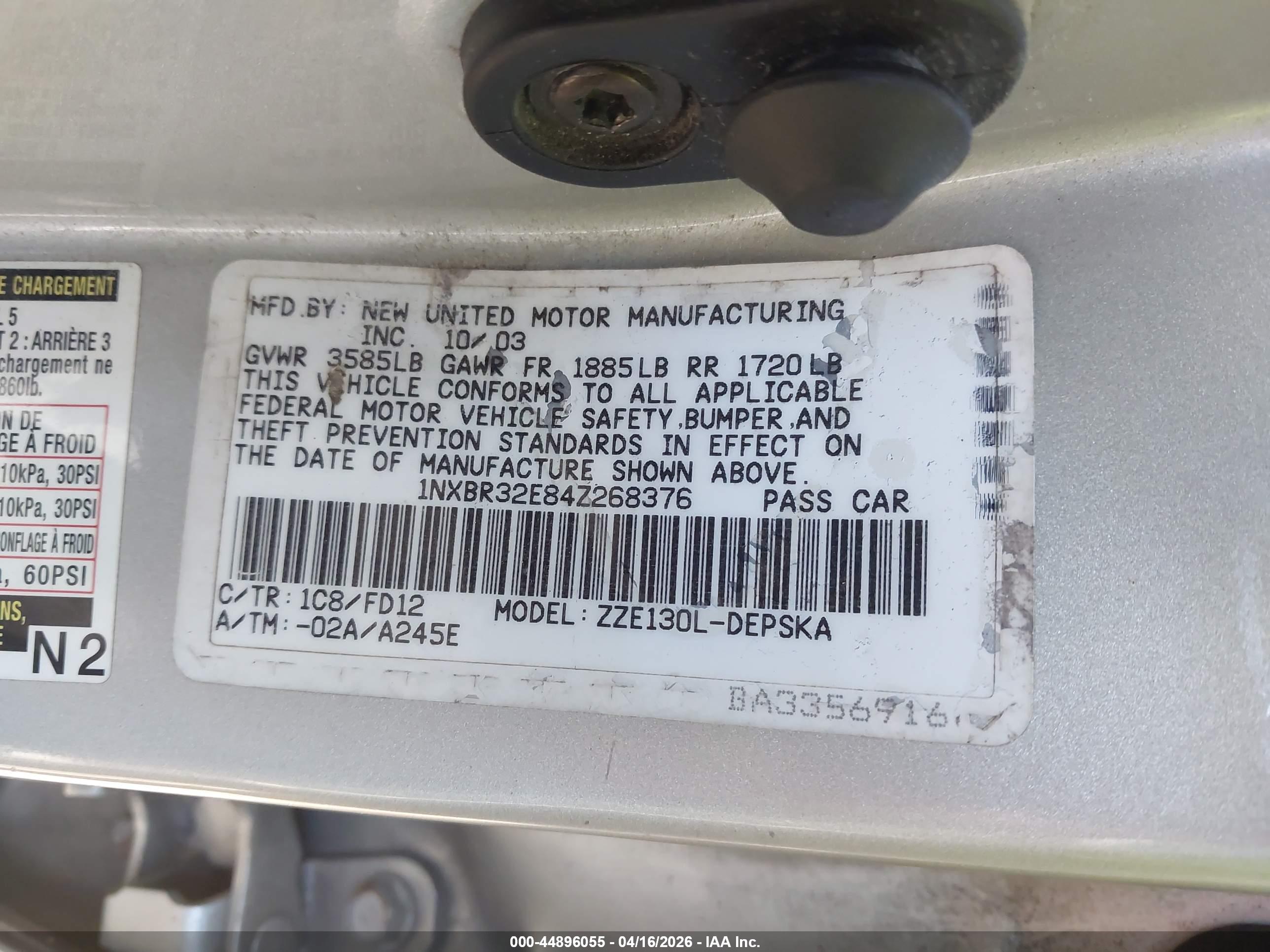 TOYOTA COROLLA image 9