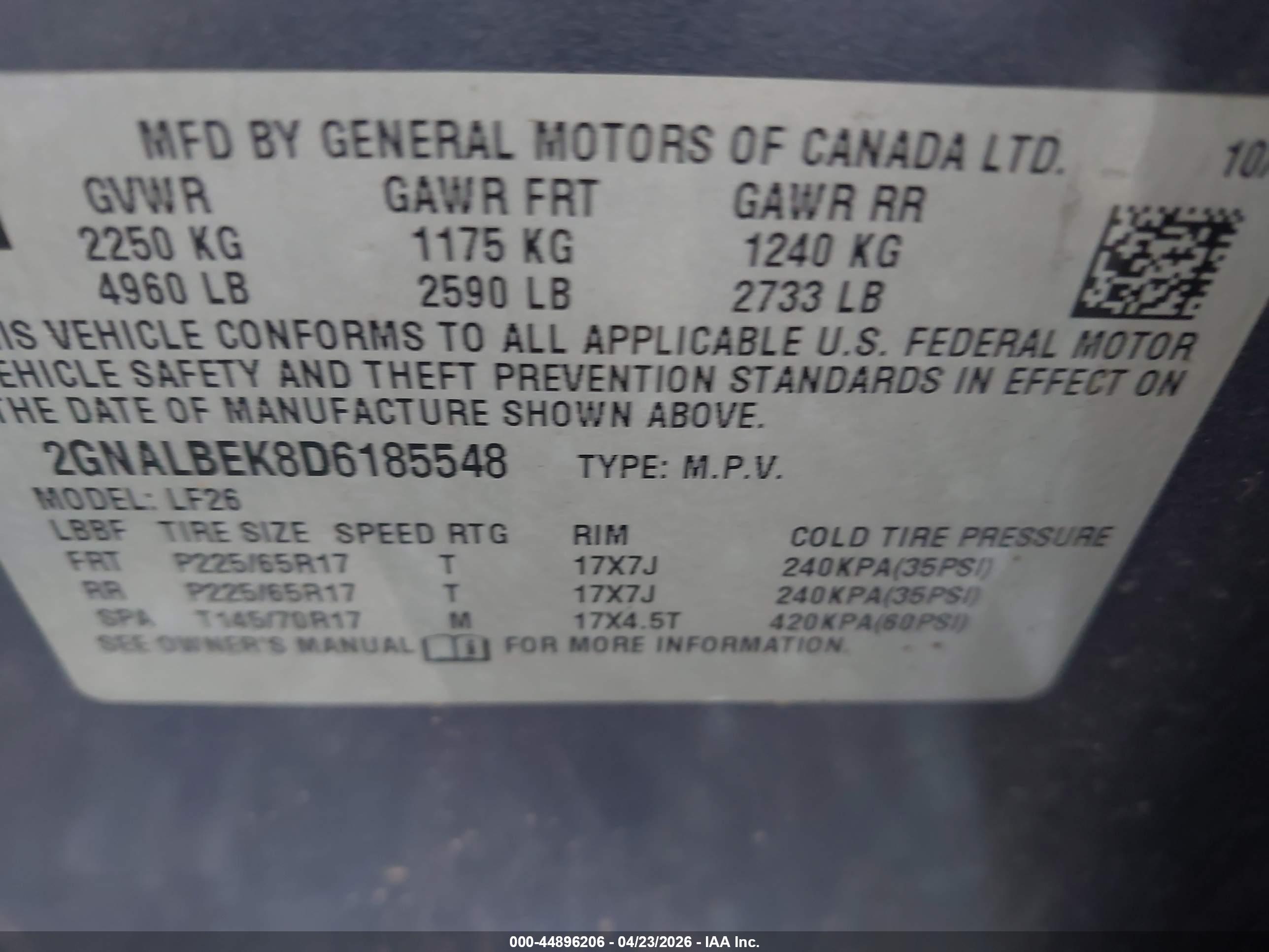 CHEVROLET EQUINOX image 9