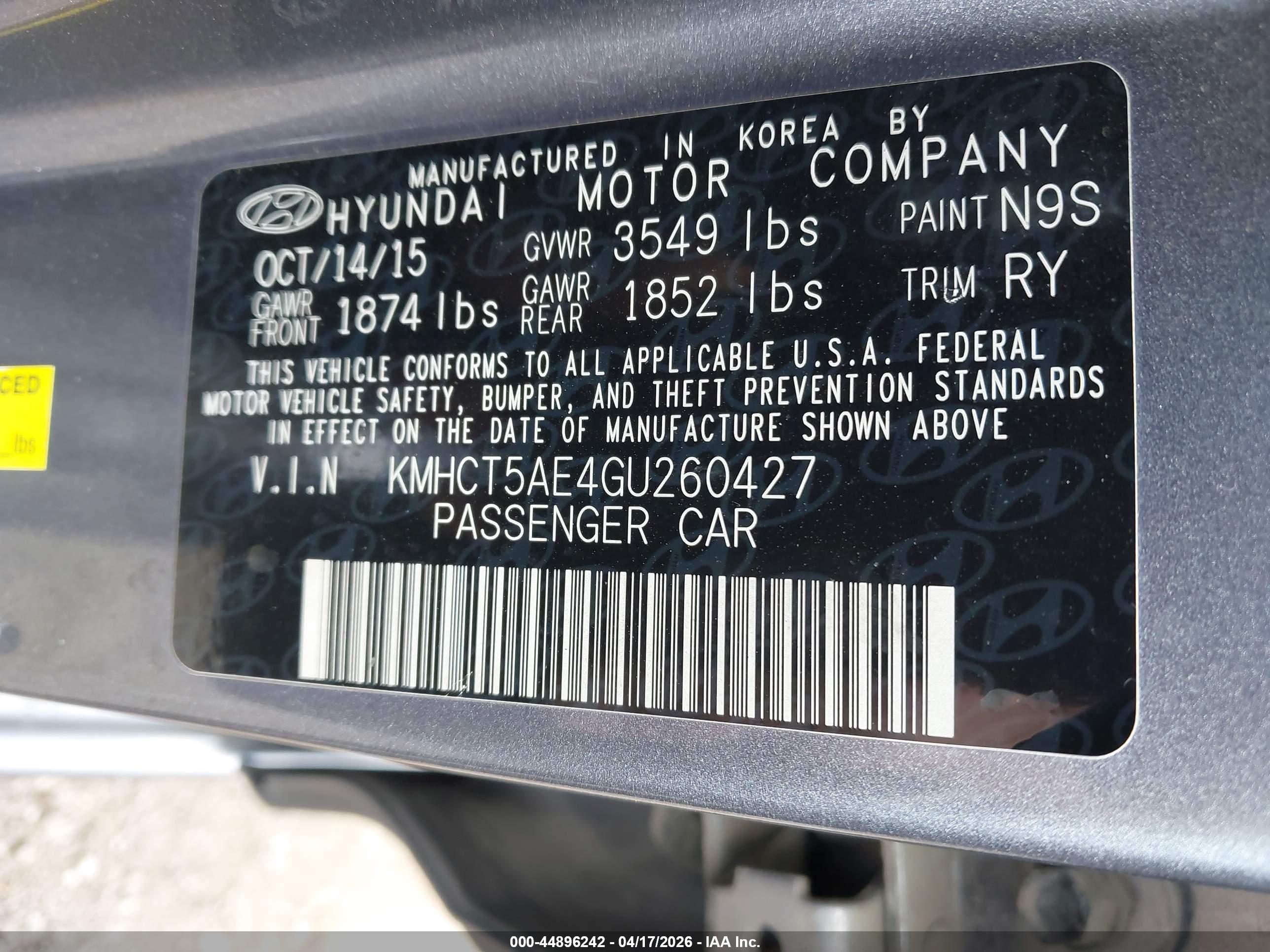 HYUNDAI ACCENT image 9