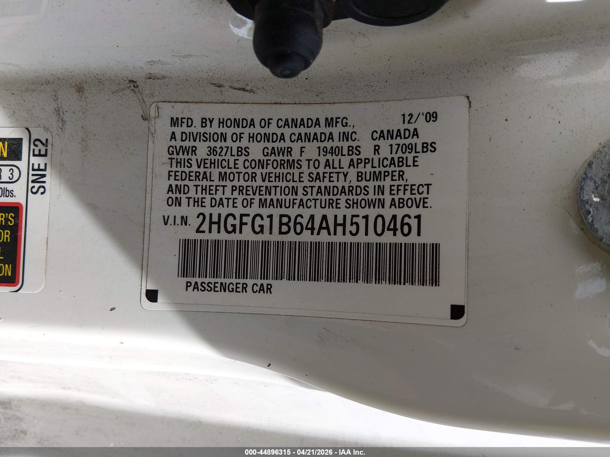 HONDA CIVIC image 9