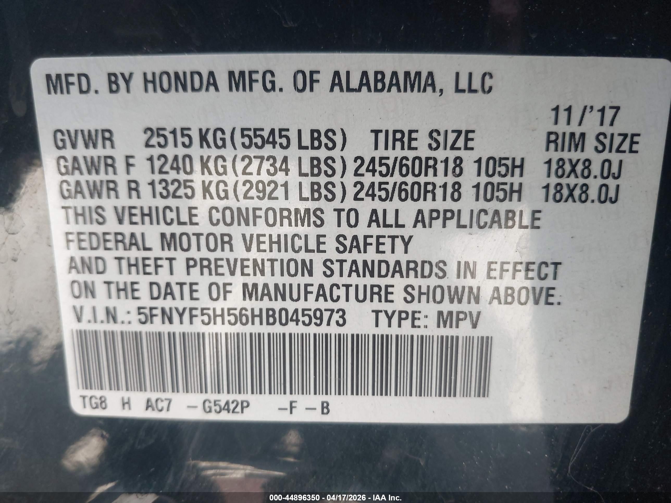 HONDA PILOT image 9
